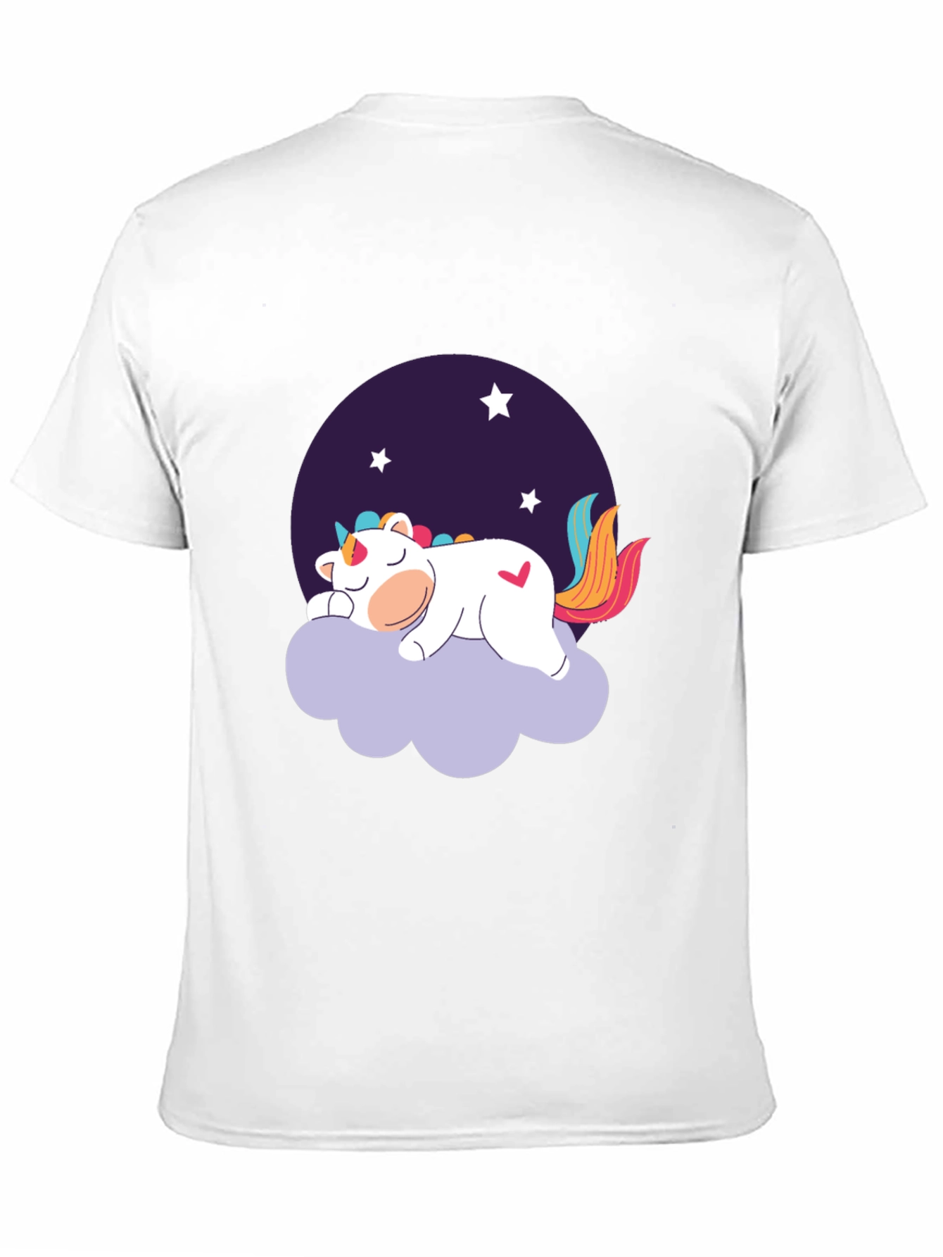Black Unicorn Dreams Black T-Shirt view 11