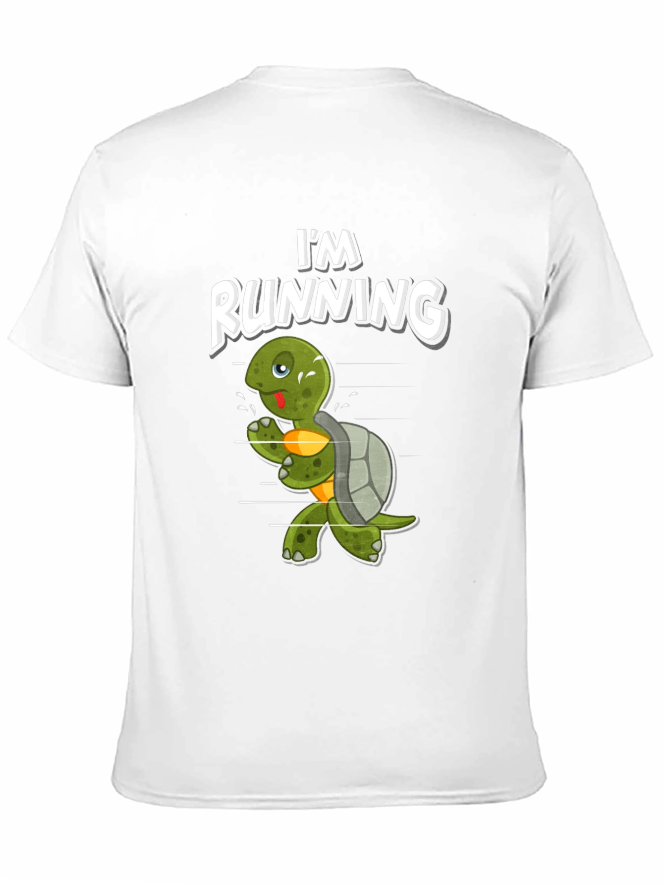 Black Running Turtle Graphic Tee - Fun Novelty Shirt view 11