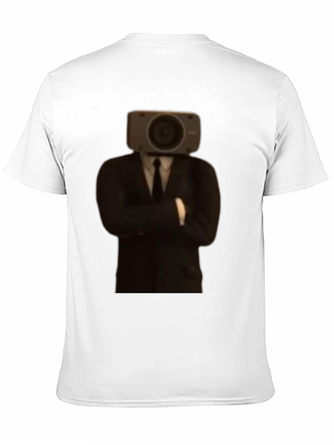 Black Camera Head Suit T-Shirt view 11