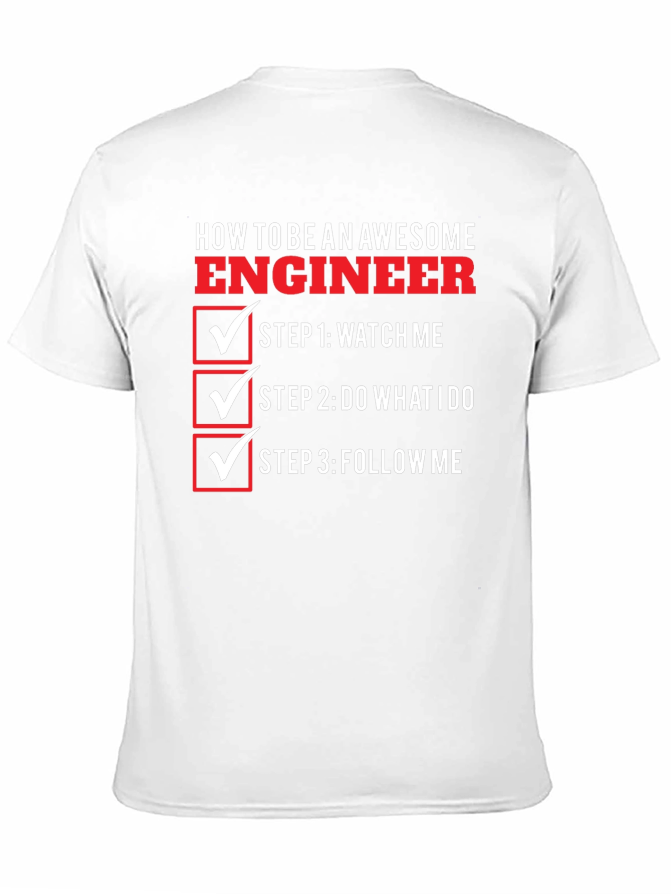 Black Awesome Engineer T-Shirt - Funny Engineering Gift view 11