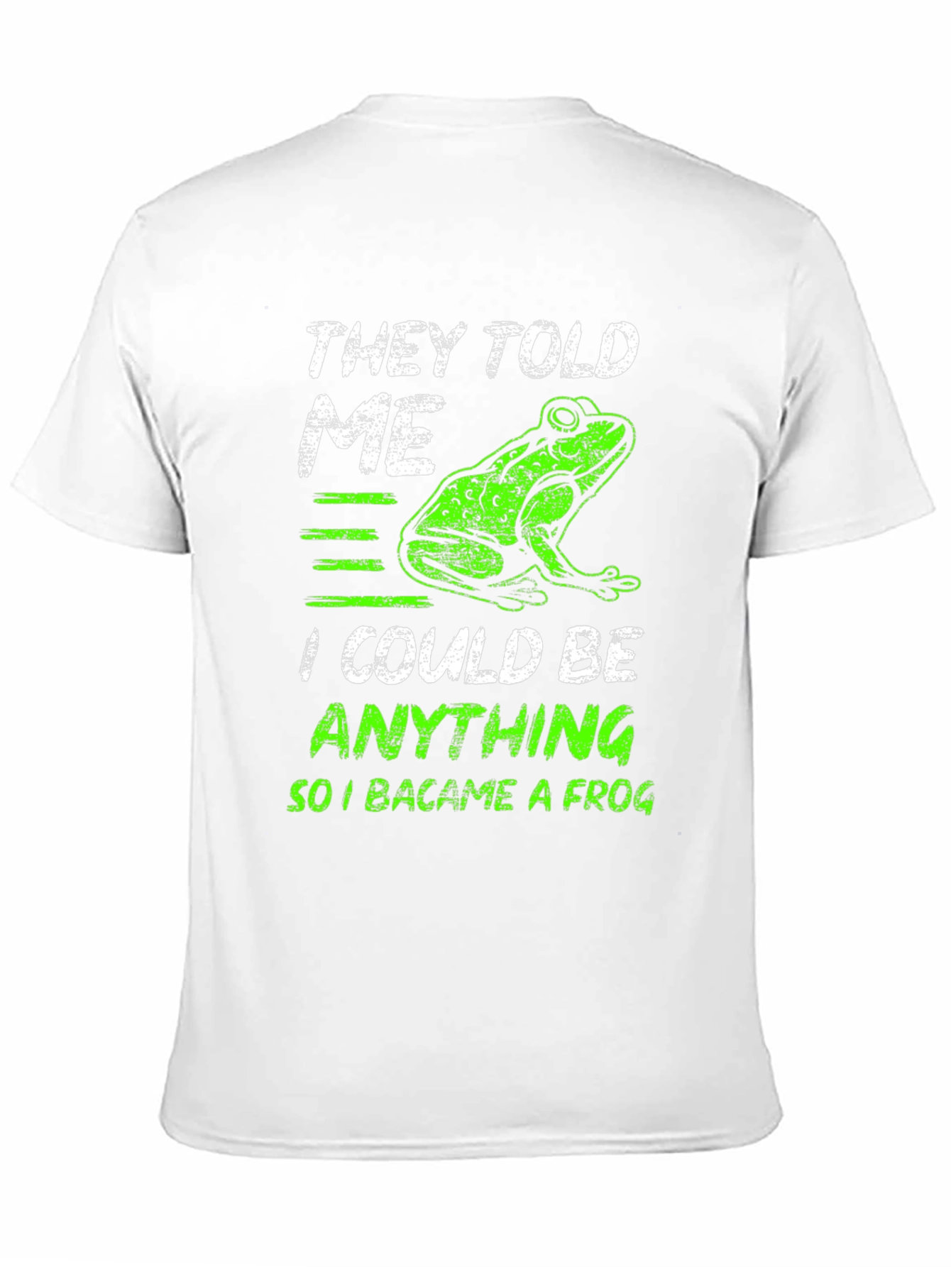 Black They Told Me I Could Be Anything Frog T-Shirt view 11