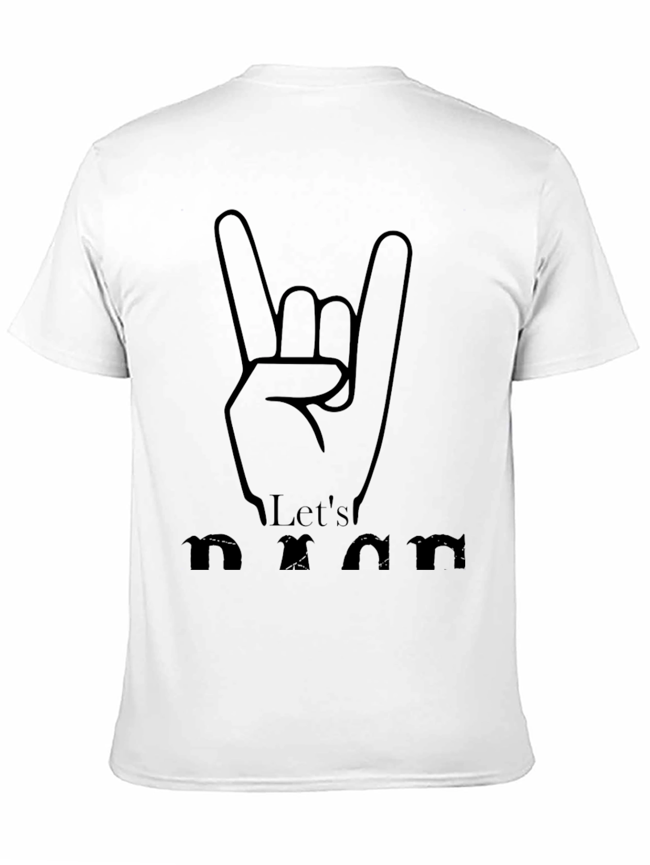 Black Let's Rock Dad T-Shirt view 11