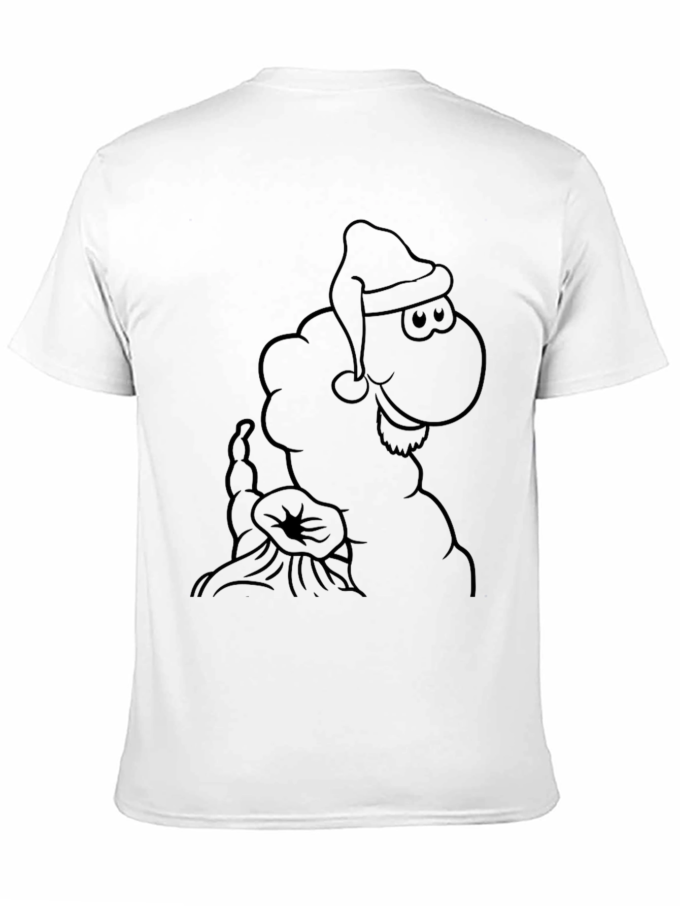 Black Santa Sheep Graphic T-Shirt view 11