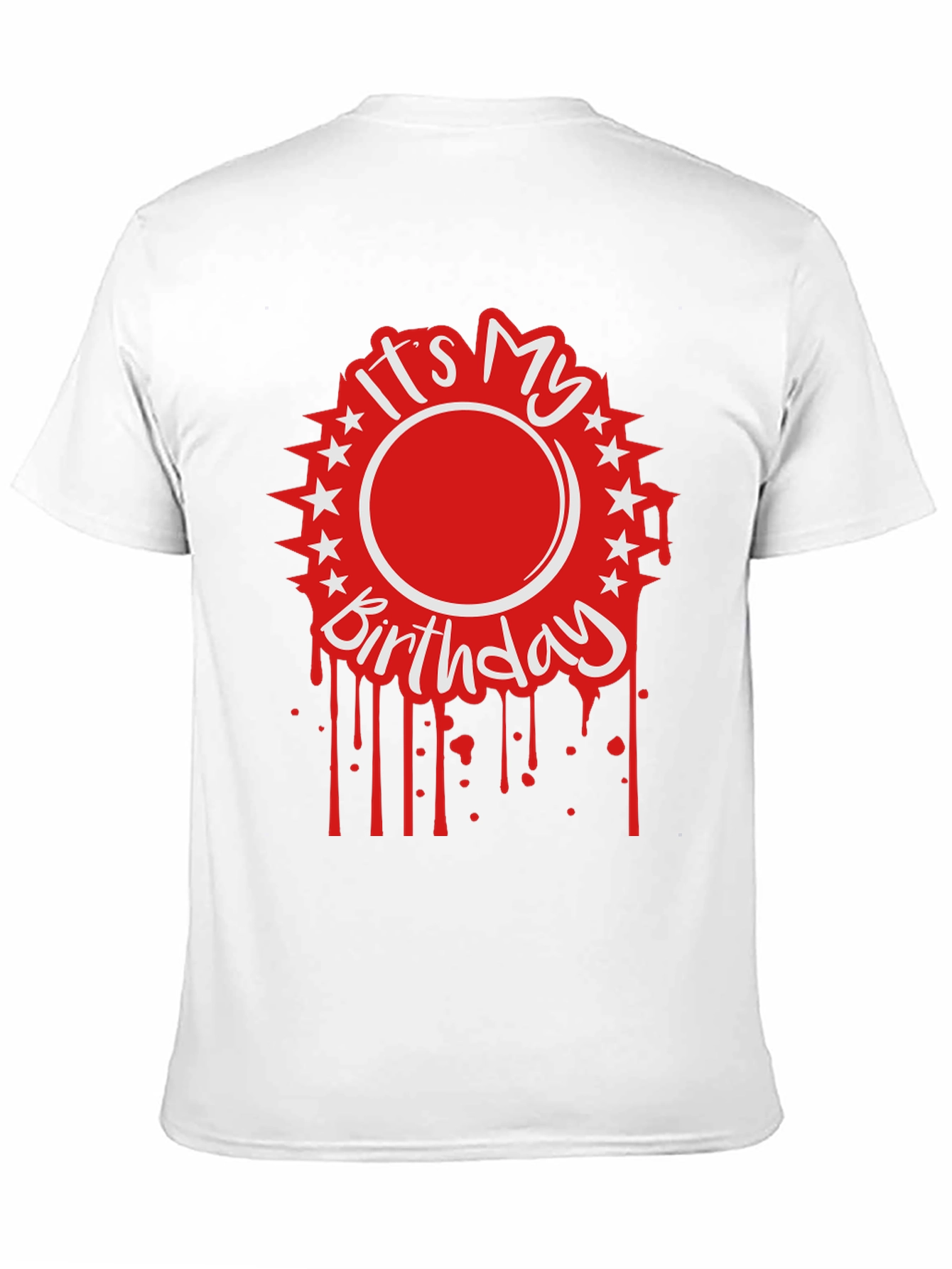 Black It's My Birthday Graphic Tee - Black Cotton Blend view 11