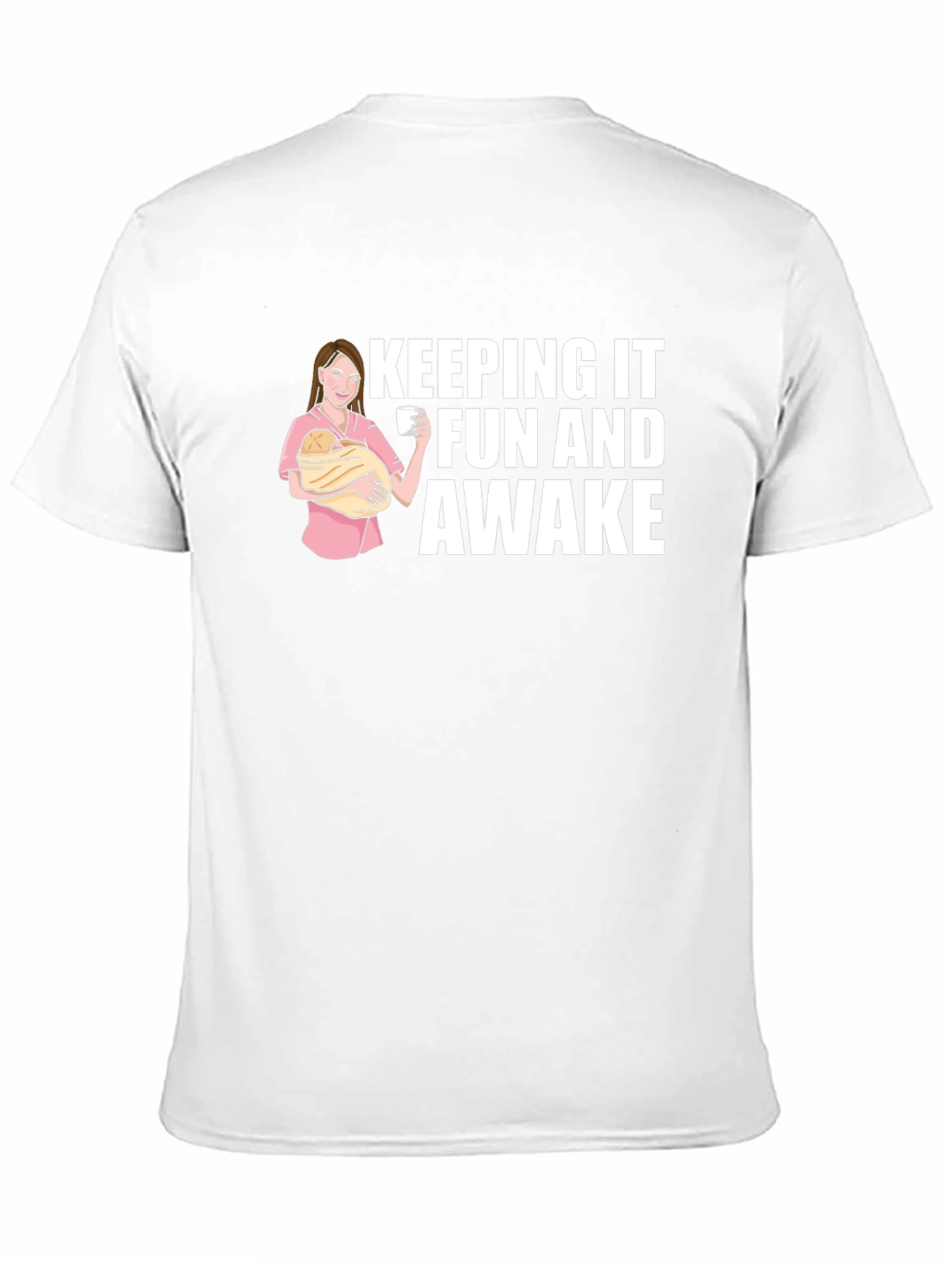 Black Keeping It Fun and Awake Graphic Tee view 11