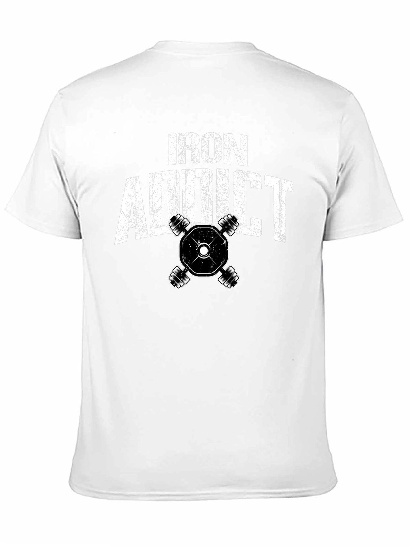 Black Iron Addict Black Graphic T-Shirt view 11