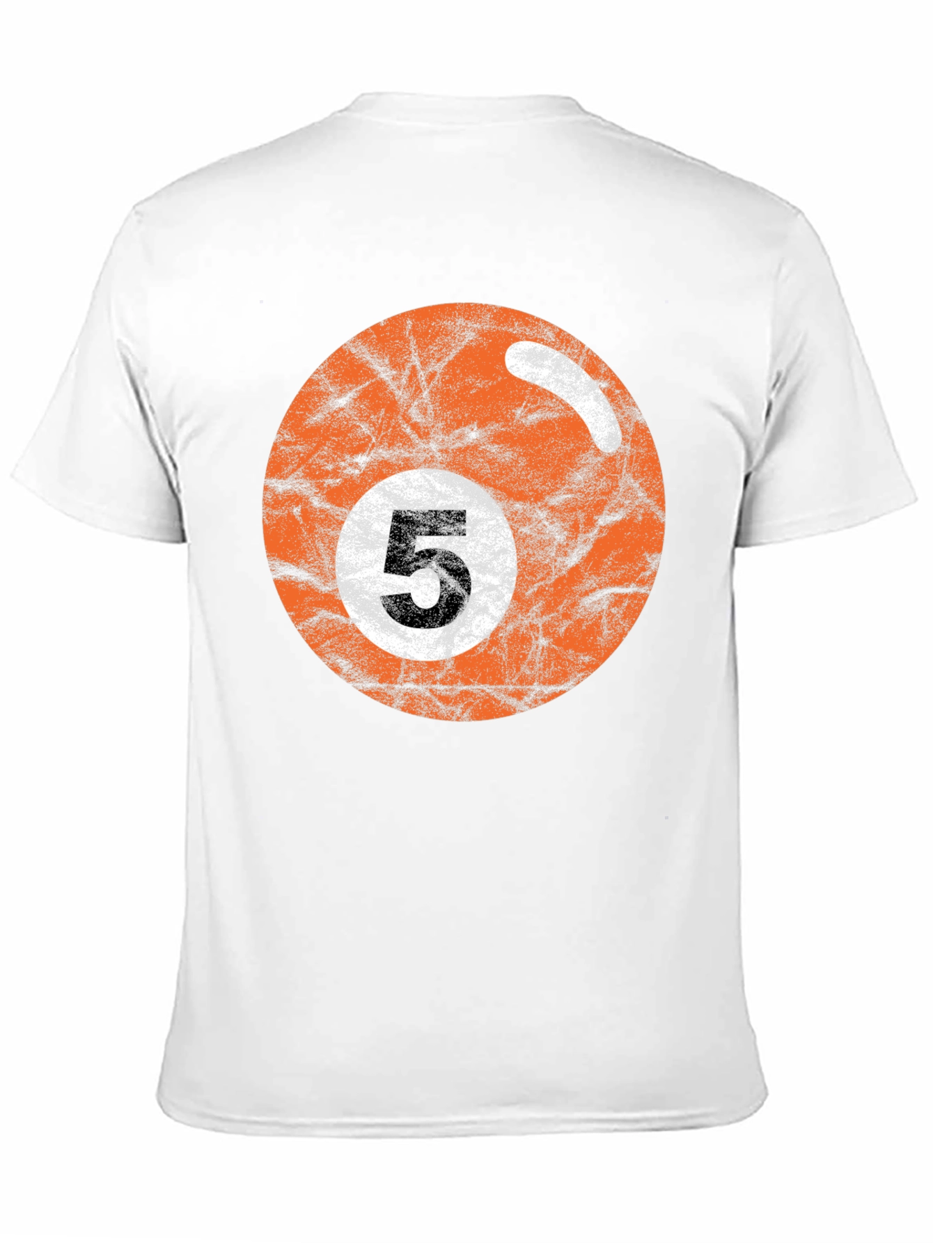 Black Retro Billiards 5 Ball Graphic Tee view 11