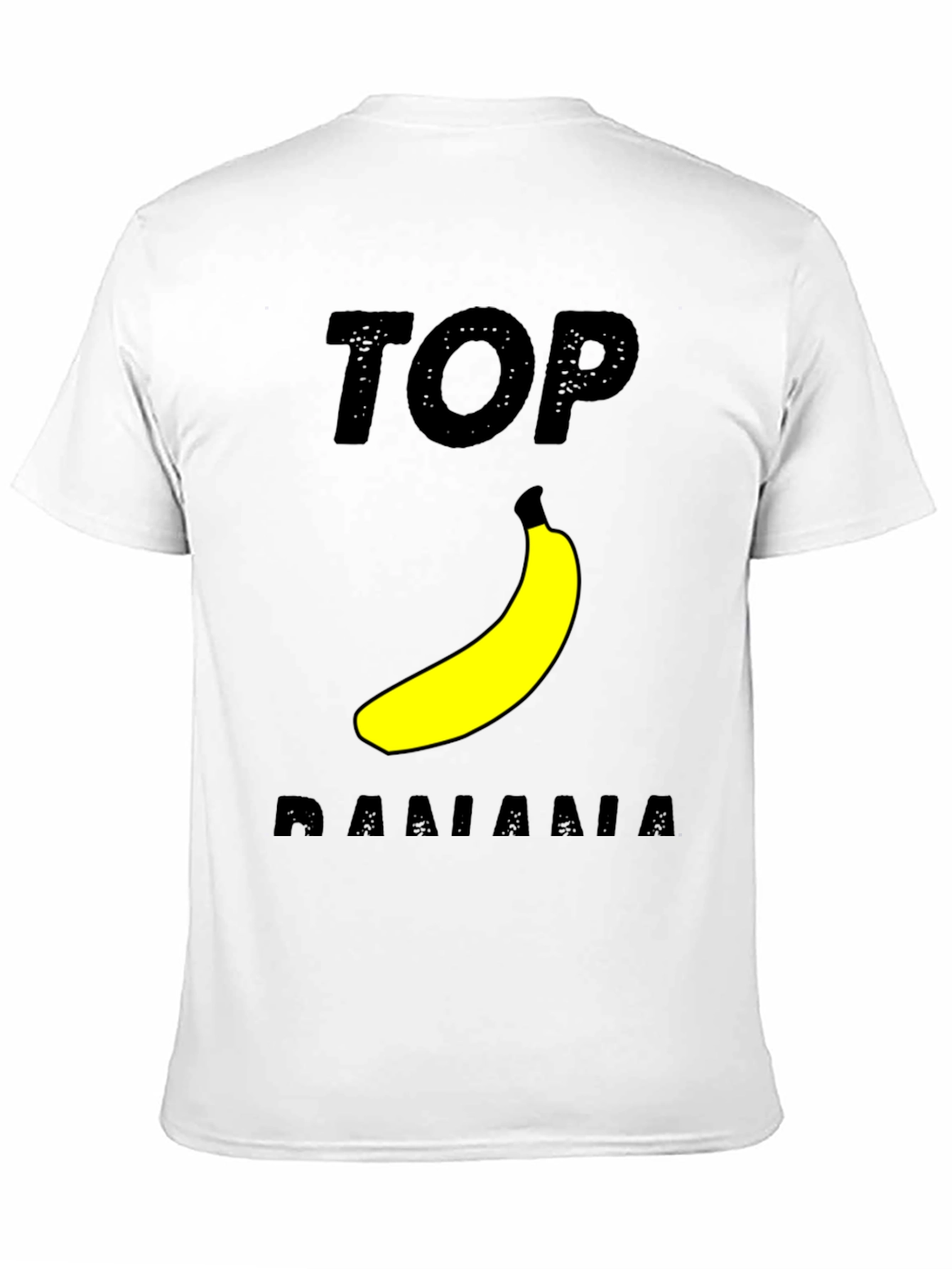 Black Top Banana Graphic T-Shirt - Black Cotton Tee view 11