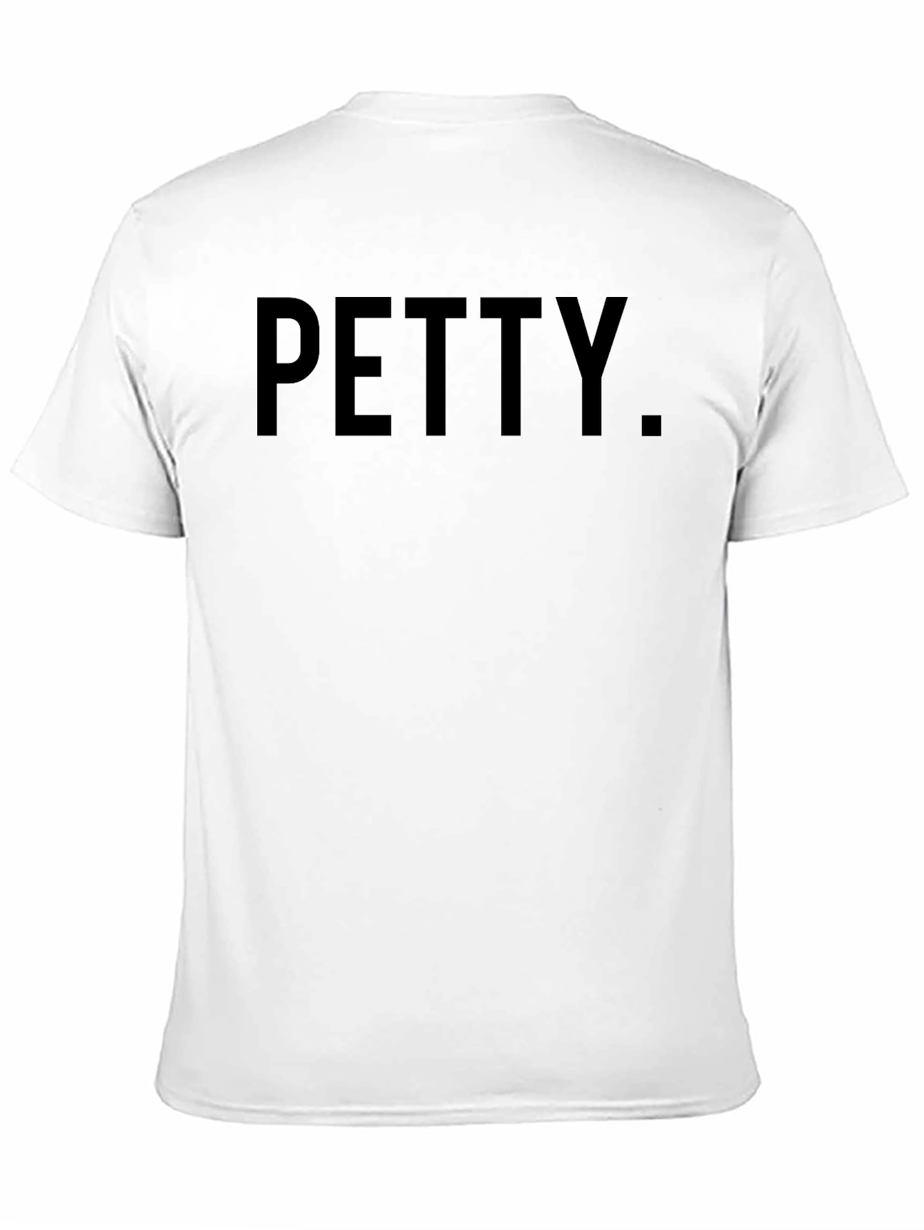 Black Petty T-Shirt - Minimalist Crew Neck Tee view 11