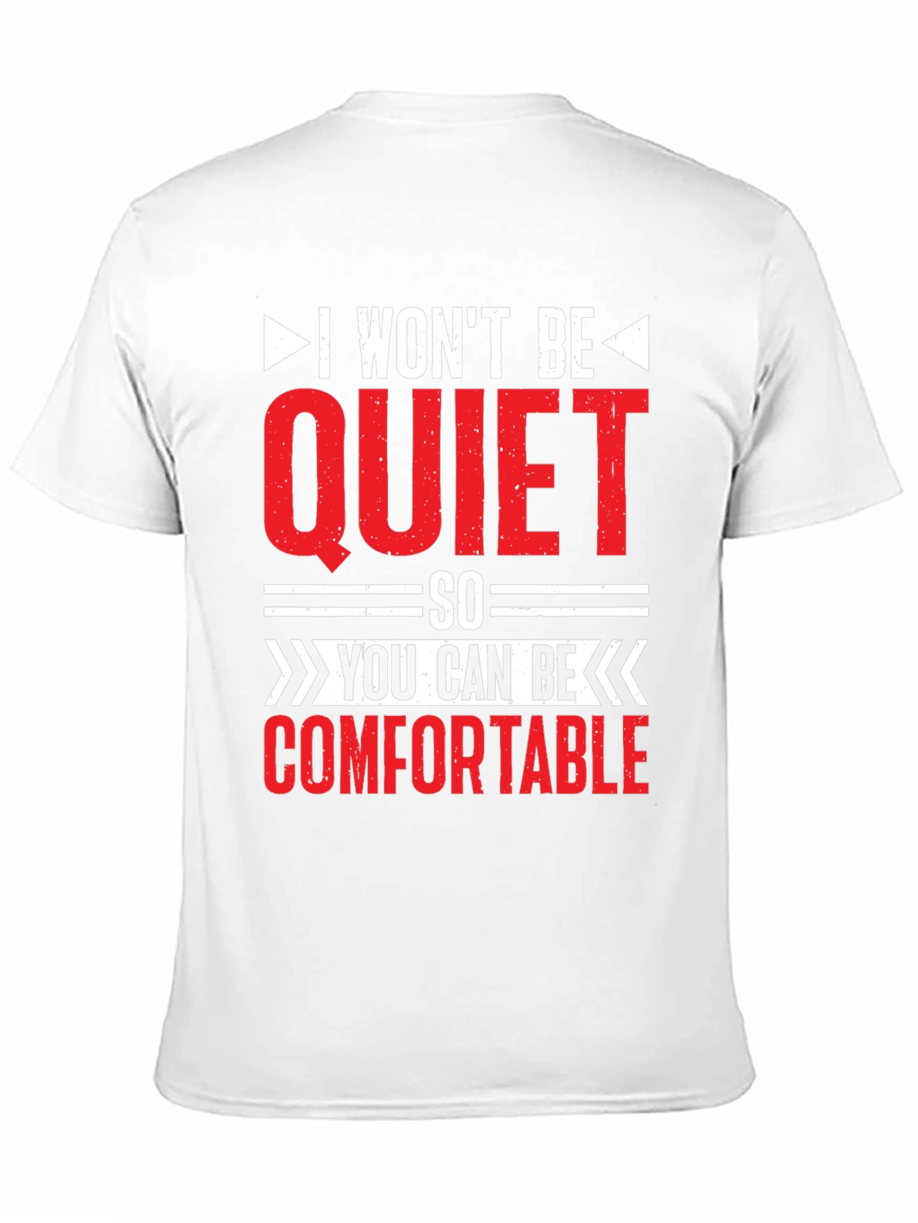 Black I Won't Be Quiet Slogan T-Shirt view 11