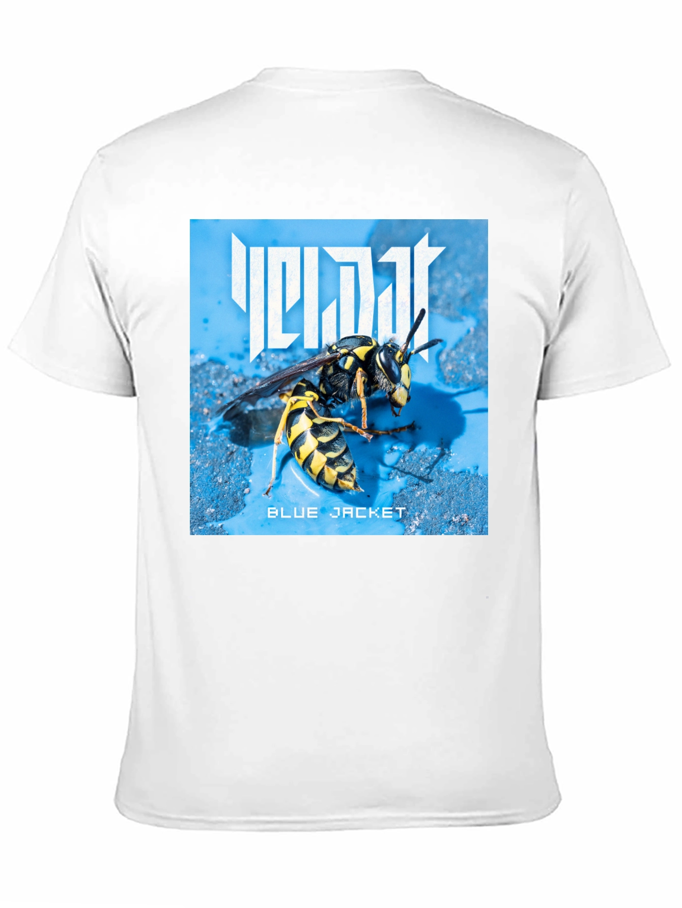 Black Blue Jacket Wasp Graphic T-Shirt view 11