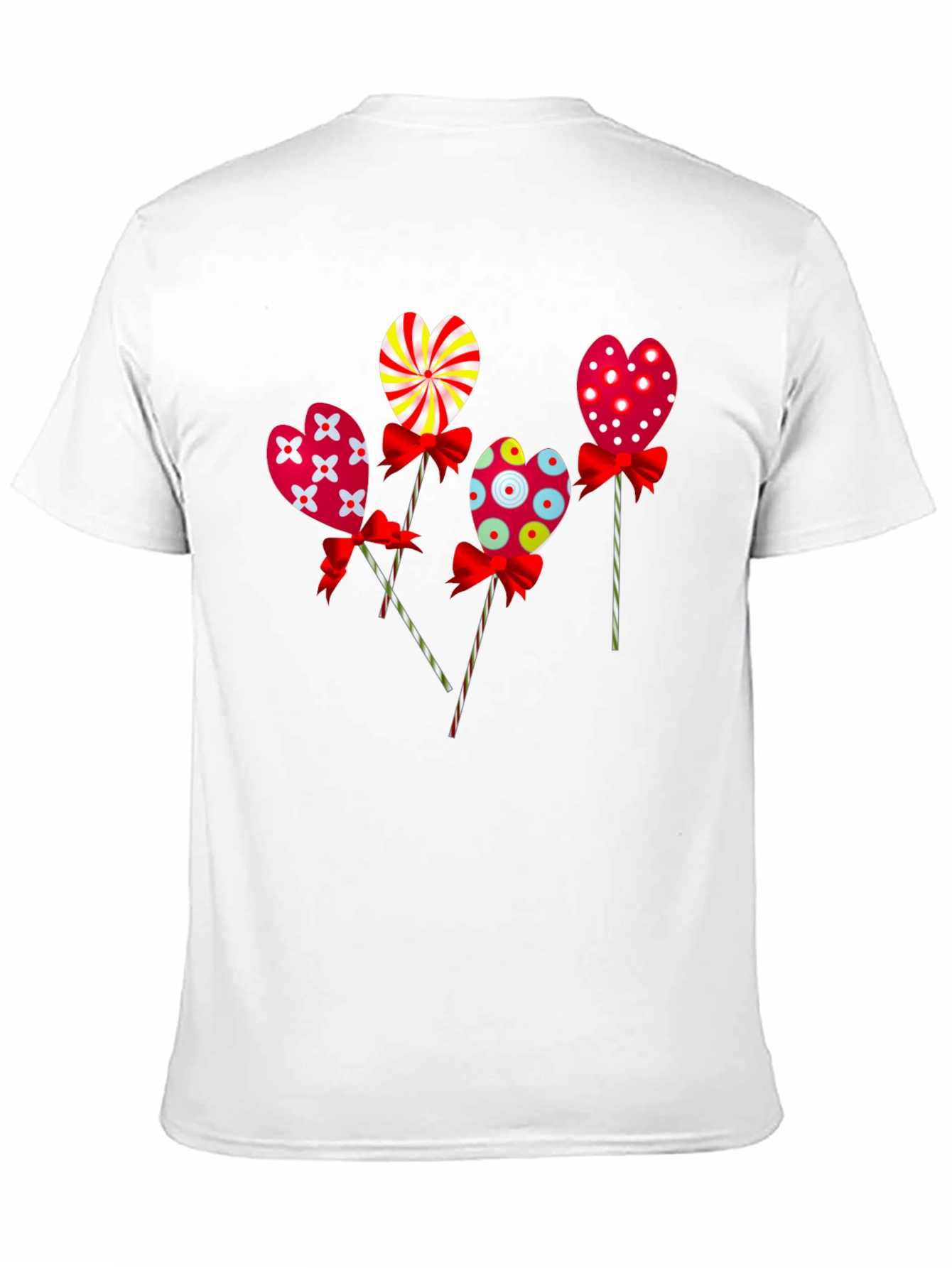 Black Heart Lollipop Graphic Tee - Cute Candy Design view 11