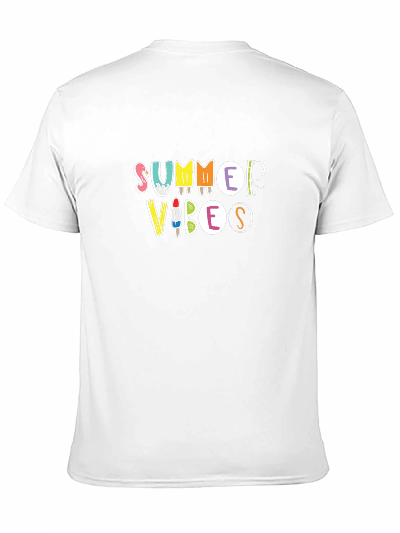 Black Summer Vibes Graphic Black T-Shirt view 11