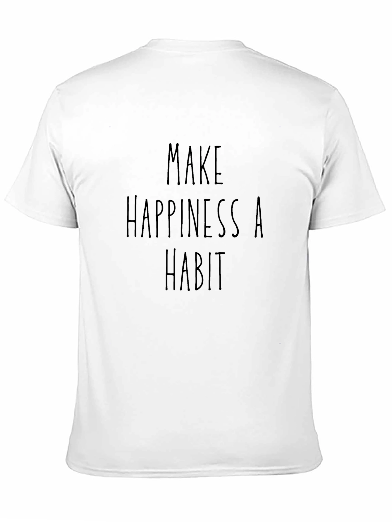 Black Happiness Habit Black T-Shirt view 11