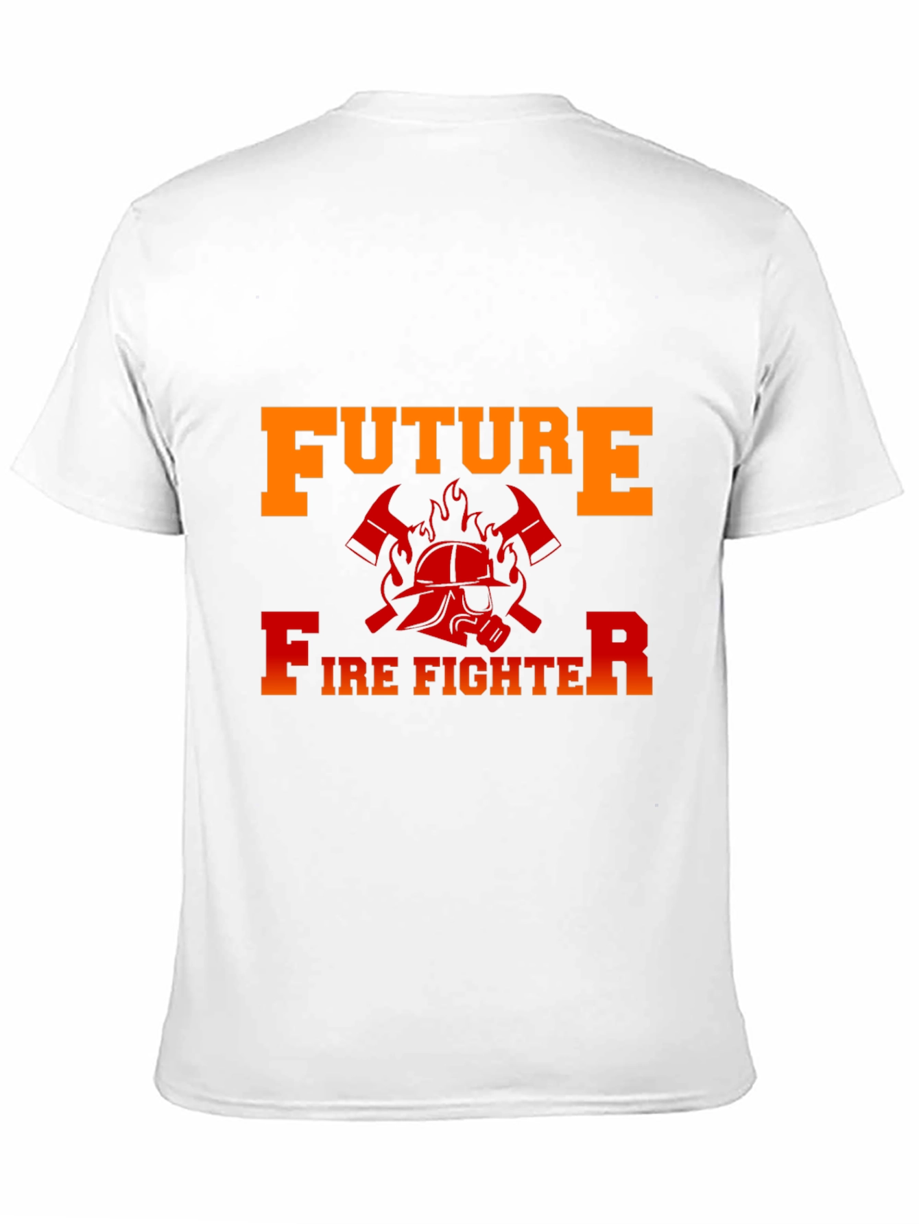Black Future Firefighter Graphic T-Shirt - Black Cotton Tee view 11