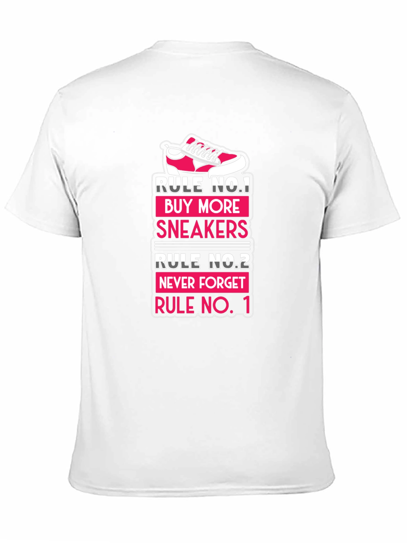 Black Sneaker Lover T-Shirt - Rule No. 1 view 11
