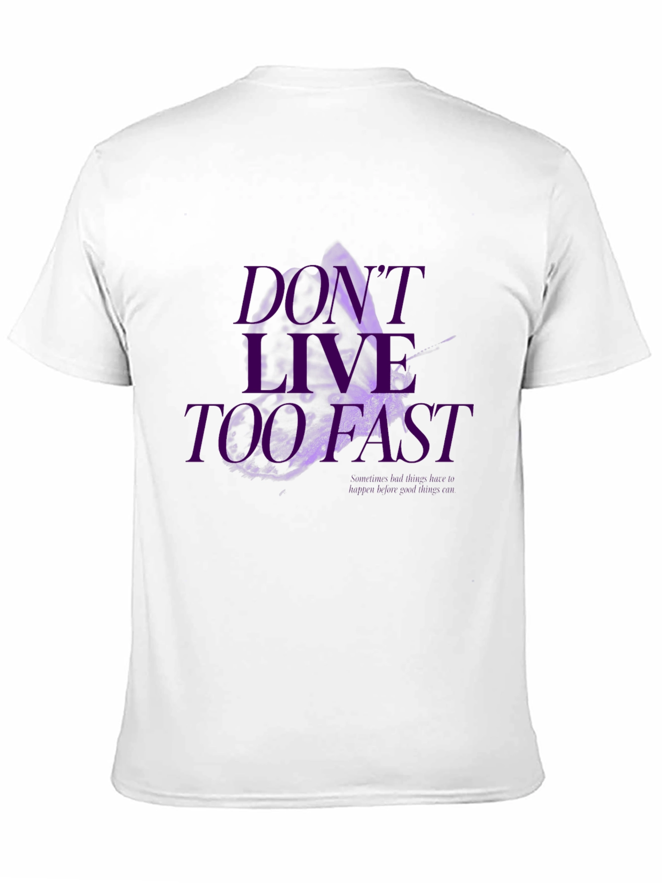Black Don't Live Too Fast Graphic Tee - Black view 11