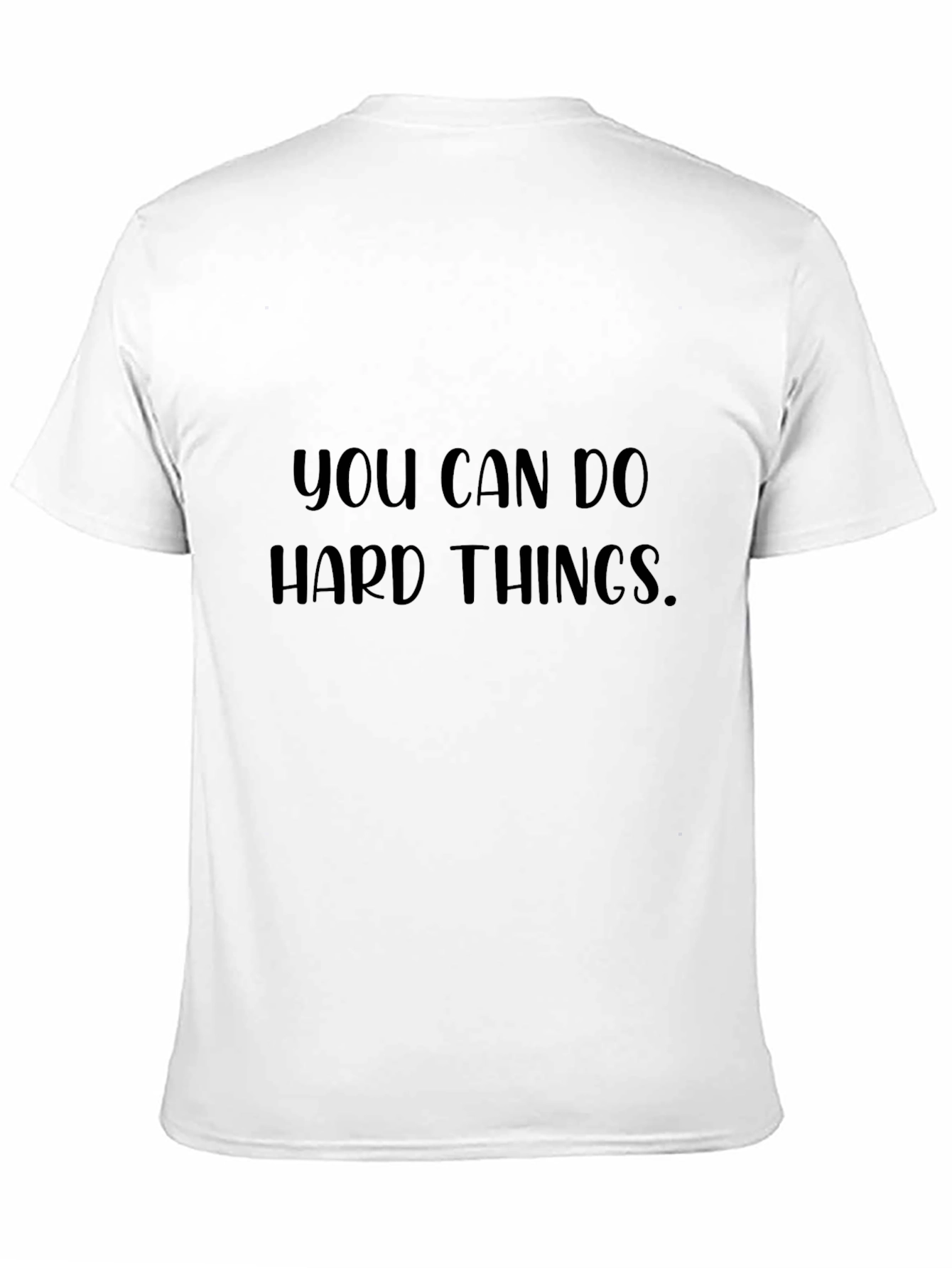 Black Inspirational Graphic Tee - You Can Do Hard Things view 11