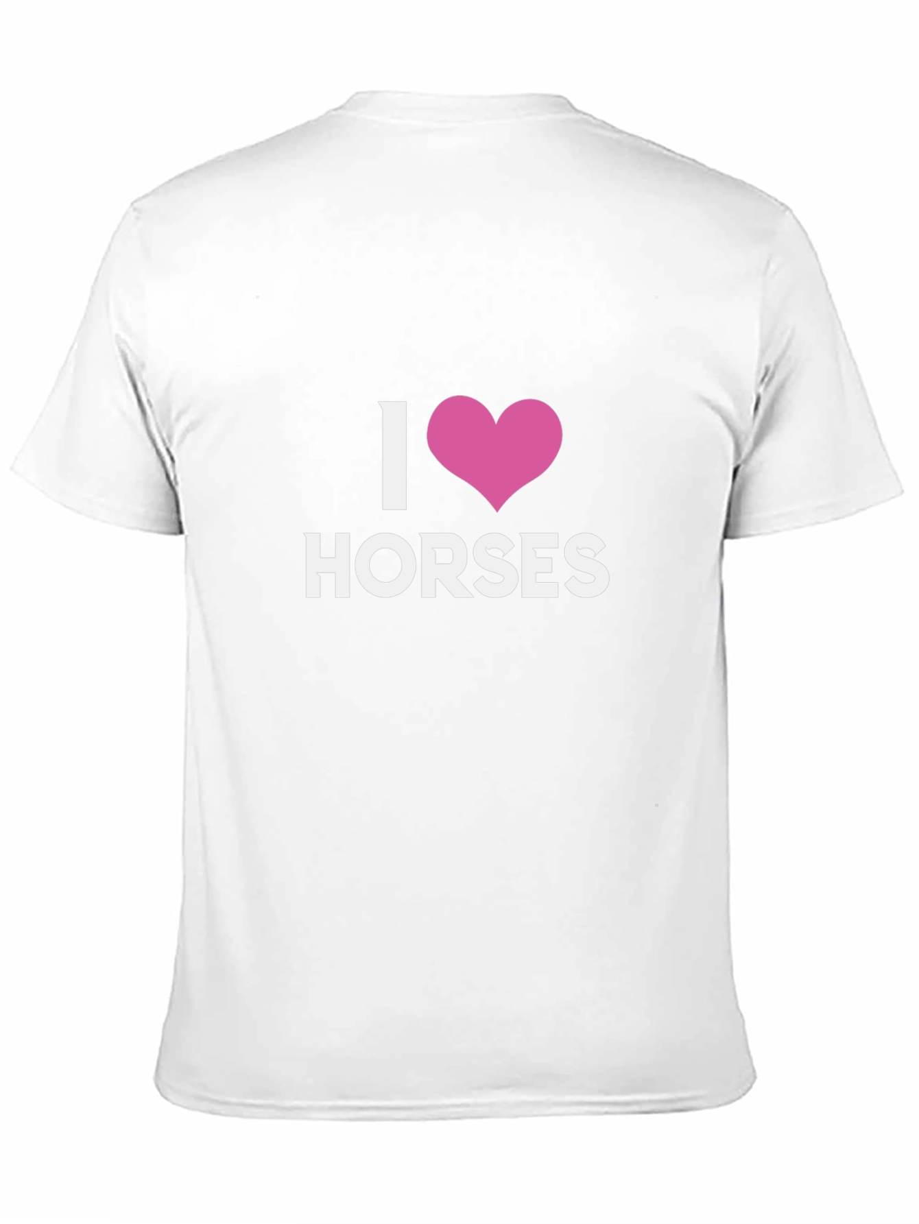 Black I Love Horses Graphic Tee - Black Cotton T-Shirt view 11