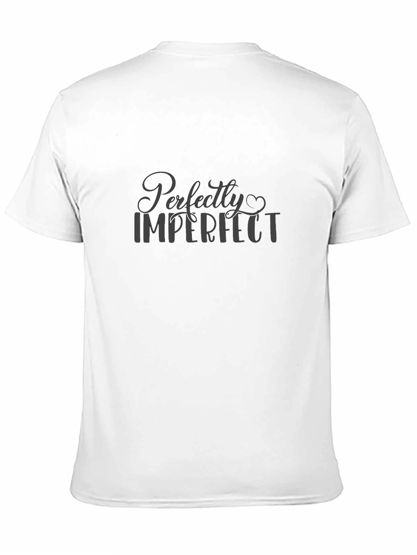 Black Perfectly Imperfect Men's Black T-Shirt view 11