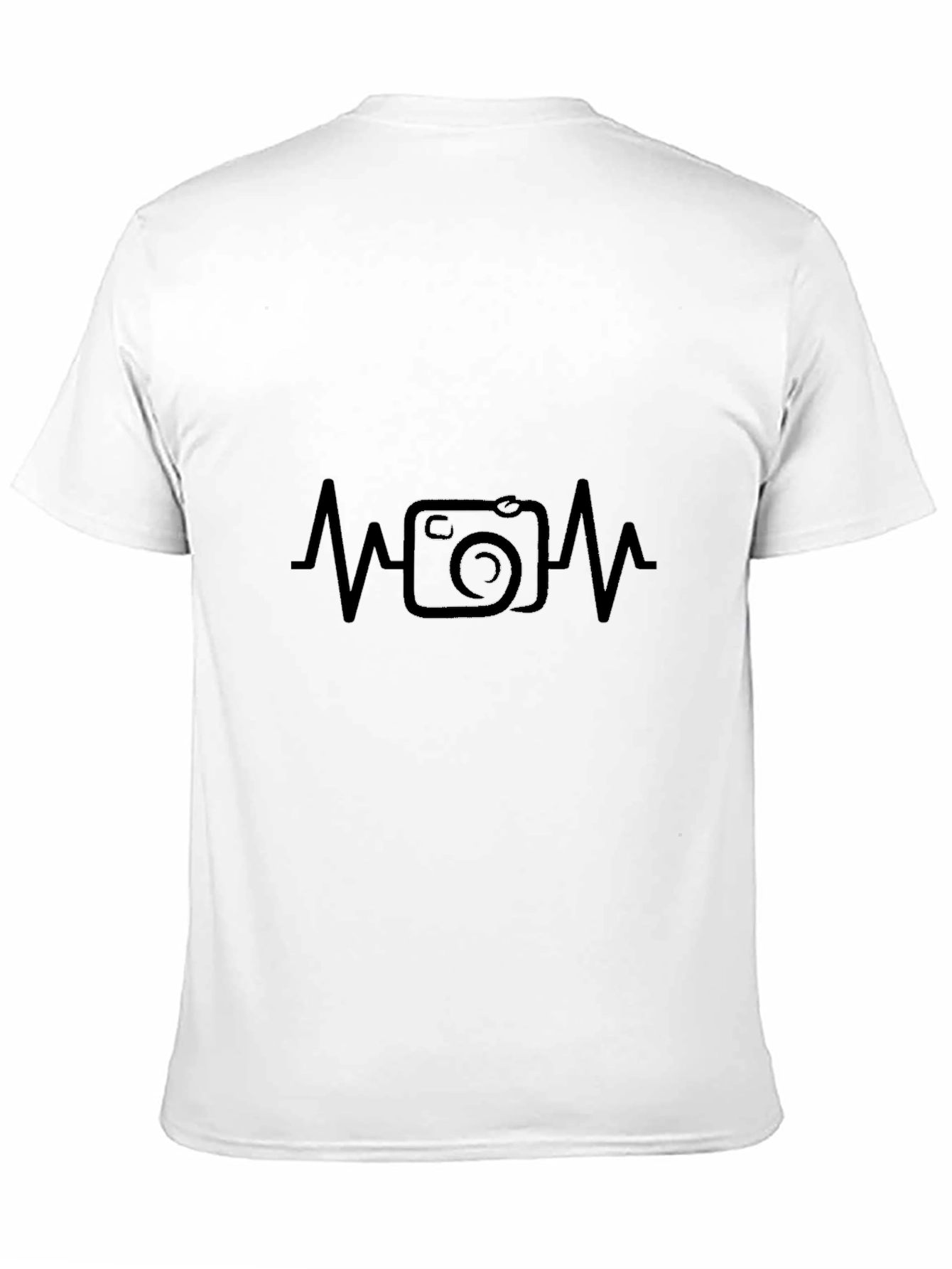 Black Photographer Heartbeat Black Graphic Tee view 11