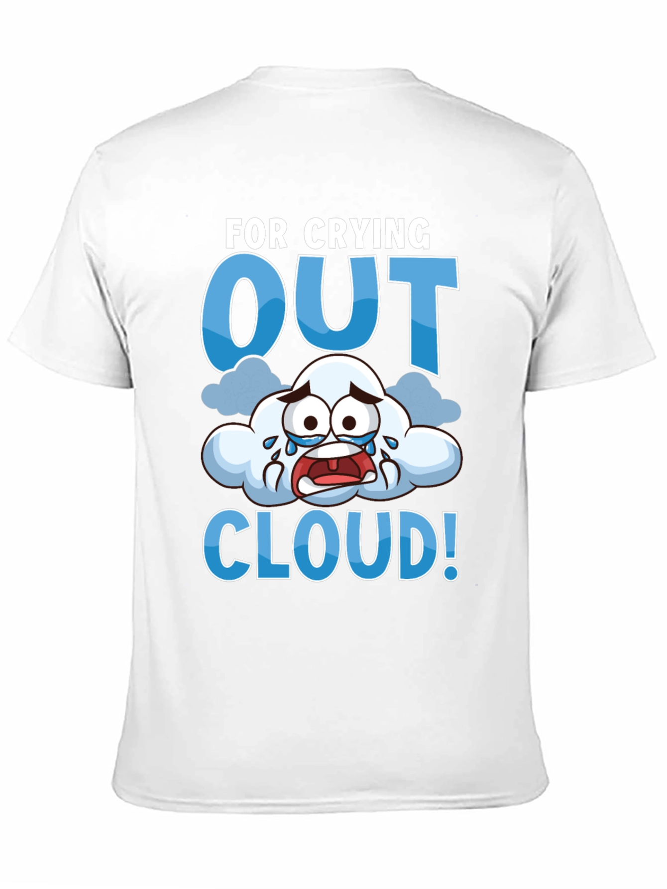 Black Crying Out Cloud T-Shirt - Funny Weather Tee view 11