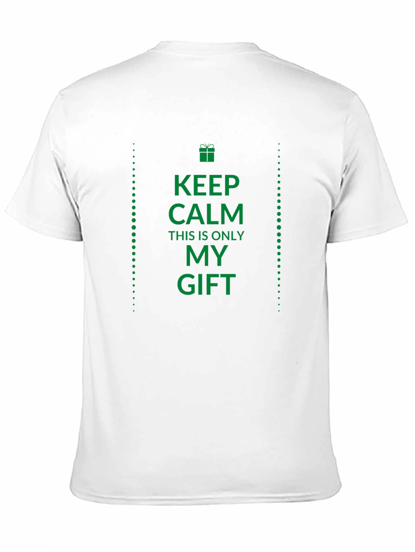 Black Keep Calm, It's Only My Gift Tee view 11