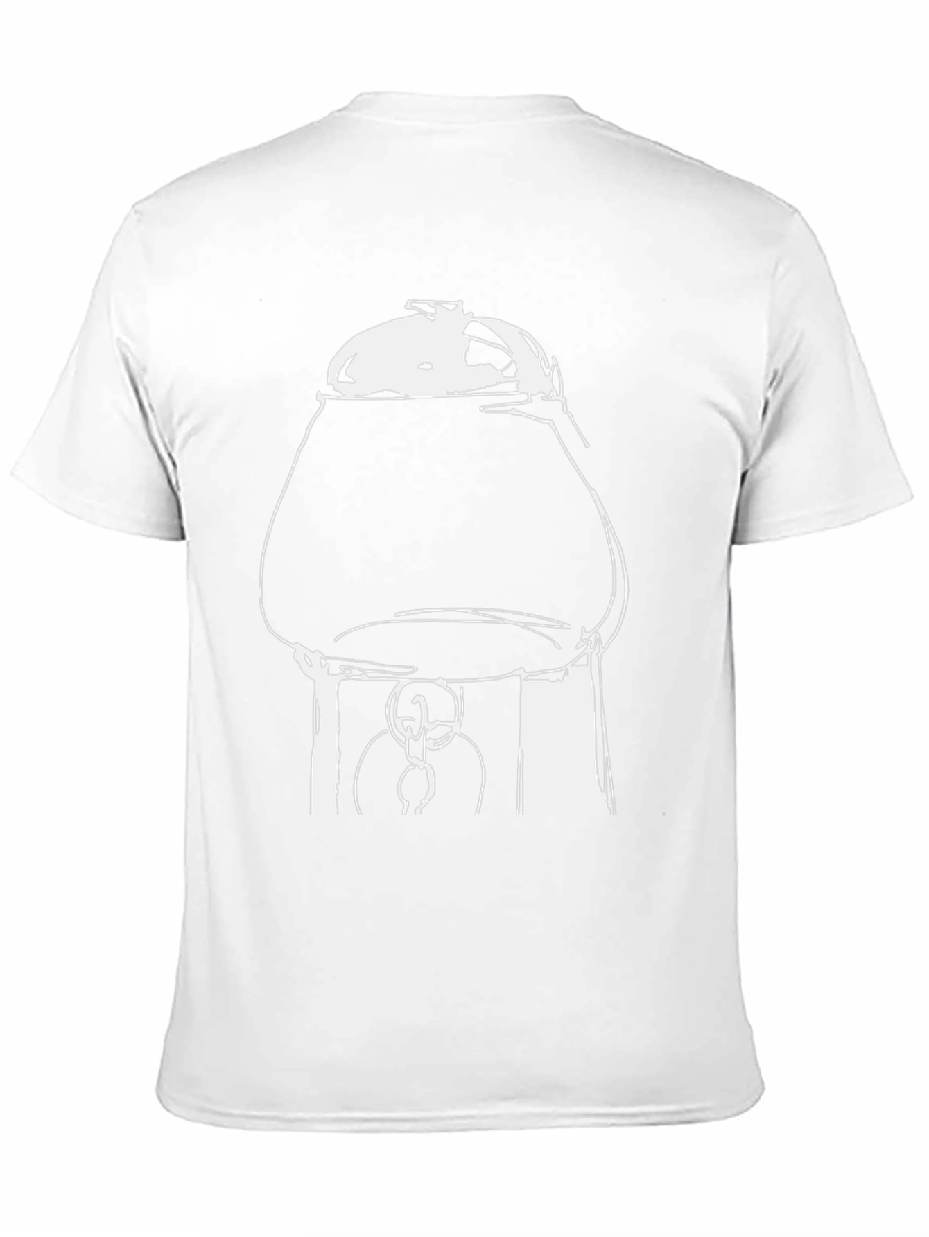 Black Unique Graphic Tee: Coffee Pot Illustration view 11