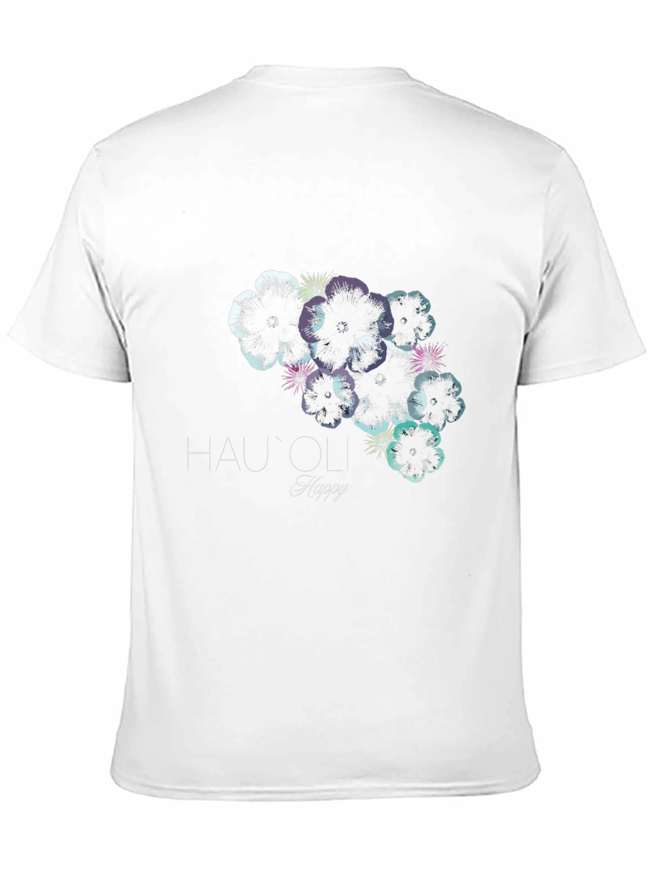 Black Hau'oli Happy Floral Print Black T-Shirt view 11