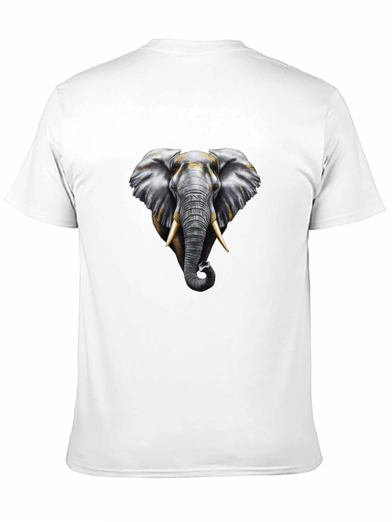 Black Elephant Graphic Tee - Black Cotton Comfort view 11