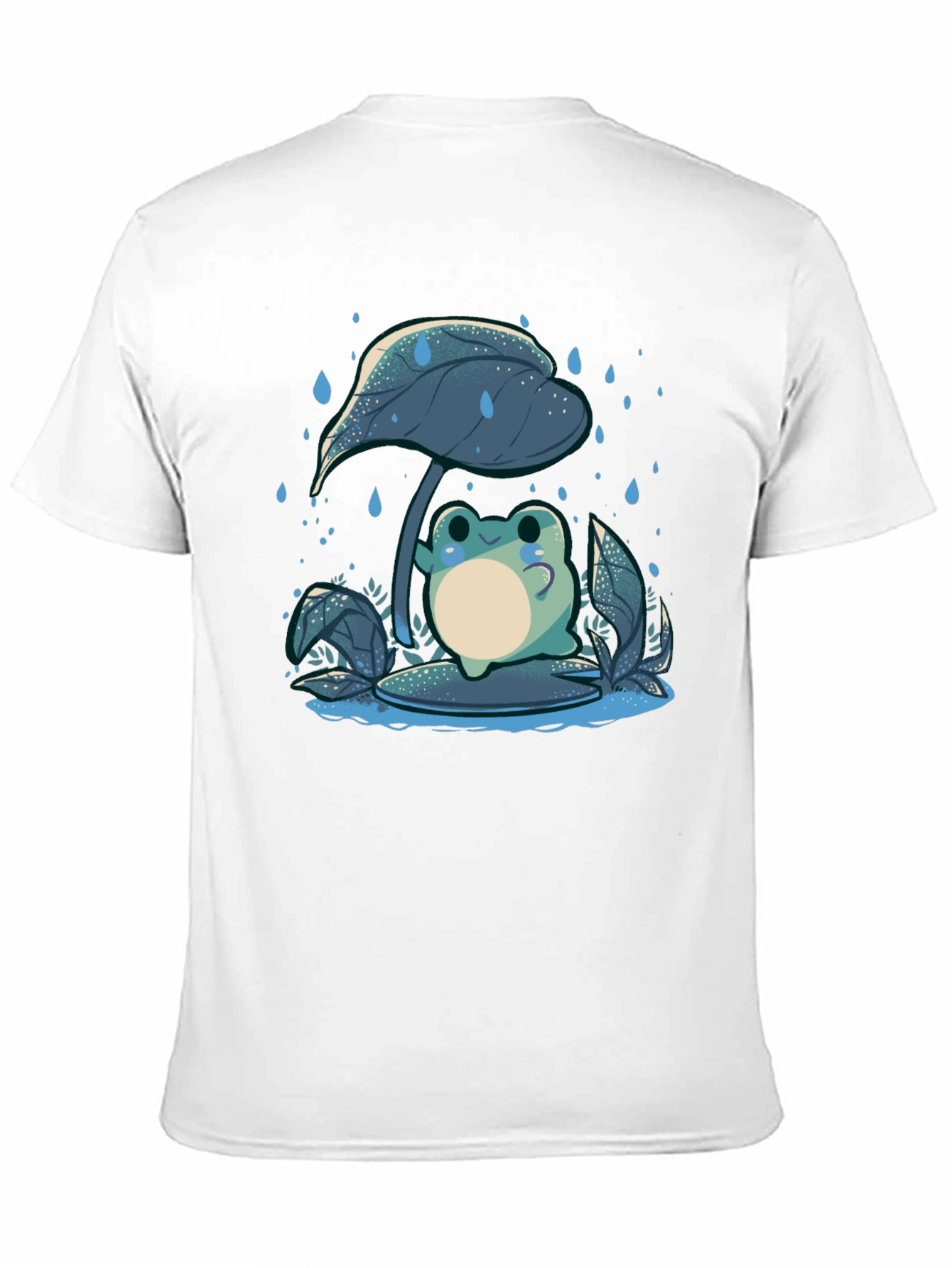 Black Frog Under Leaf Graphic Tee view 11