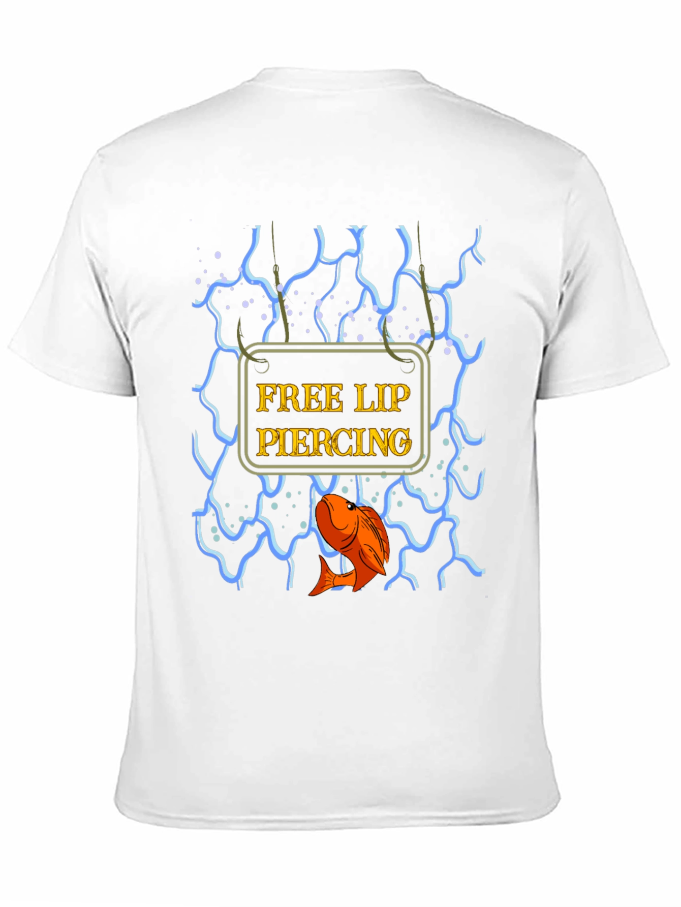 Black Free Lip Piercing Graphic T-Shirt view 11