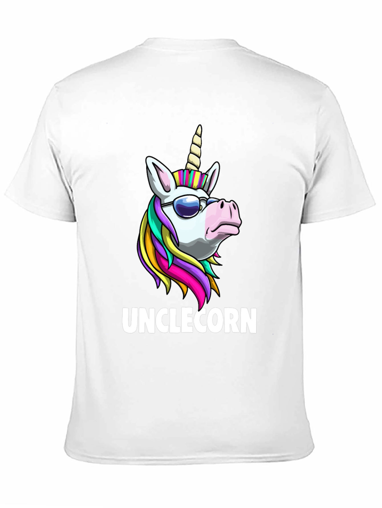 Black Unclecorn T-Shirt - Funny Unicorn Design view 11