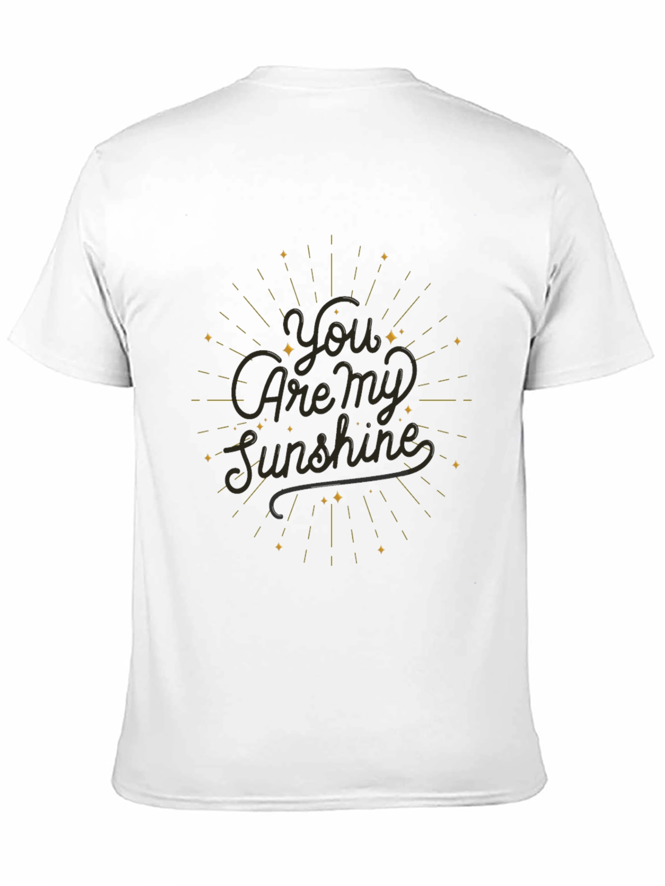 Black You Are My Sunshine Black T-Shirt view 11