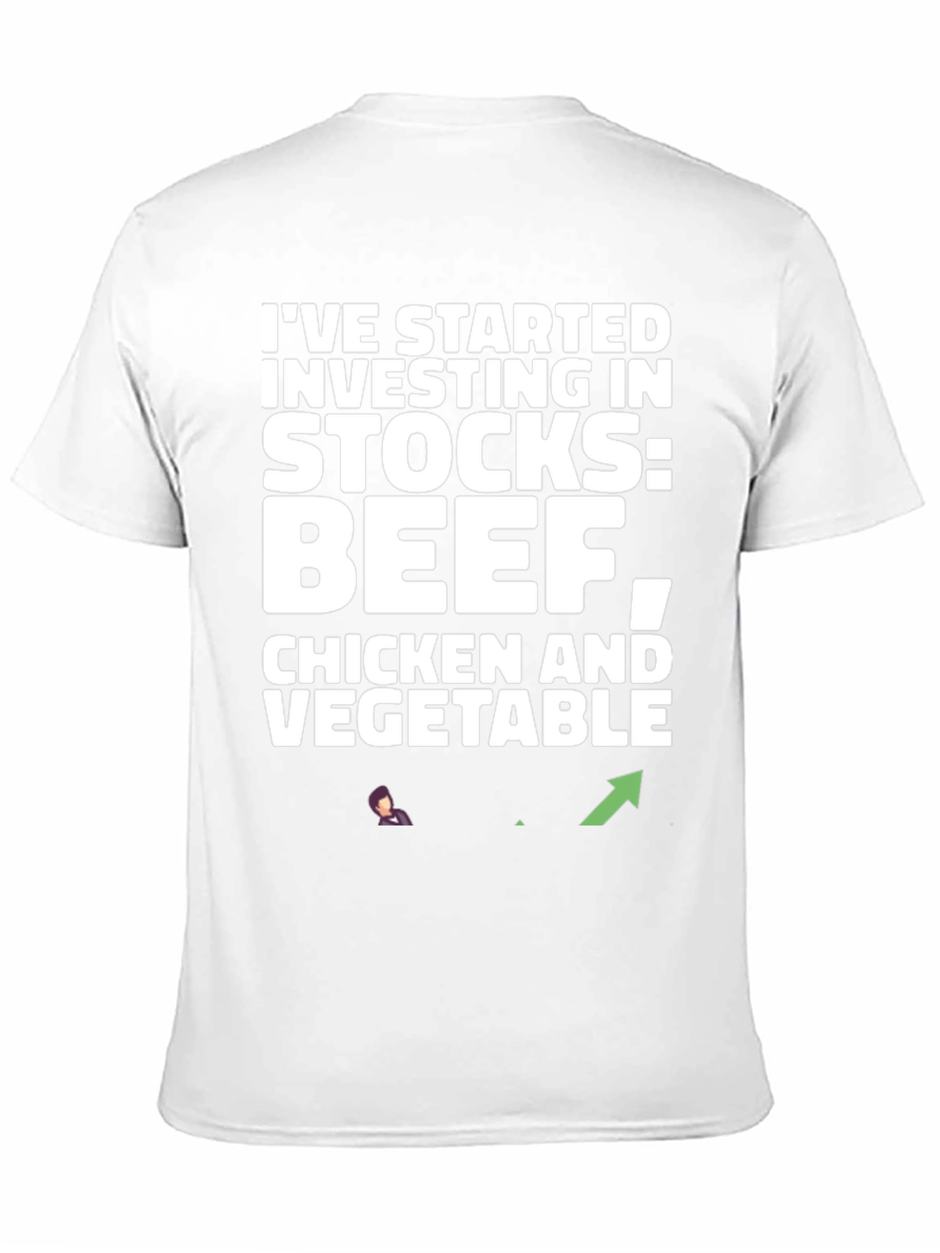 Black Funny Investing Stocks T-Shirt: Beef Chicken Vegetable view 11