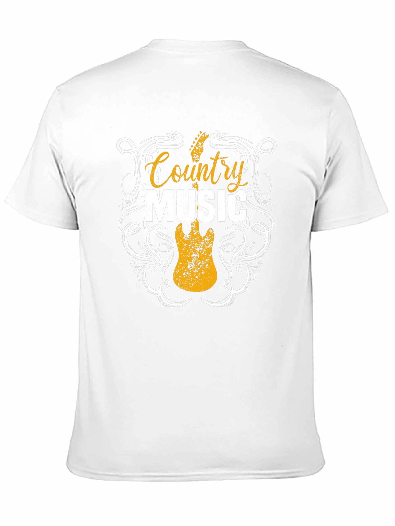Black Country Music Guitar T-Shirt view 11