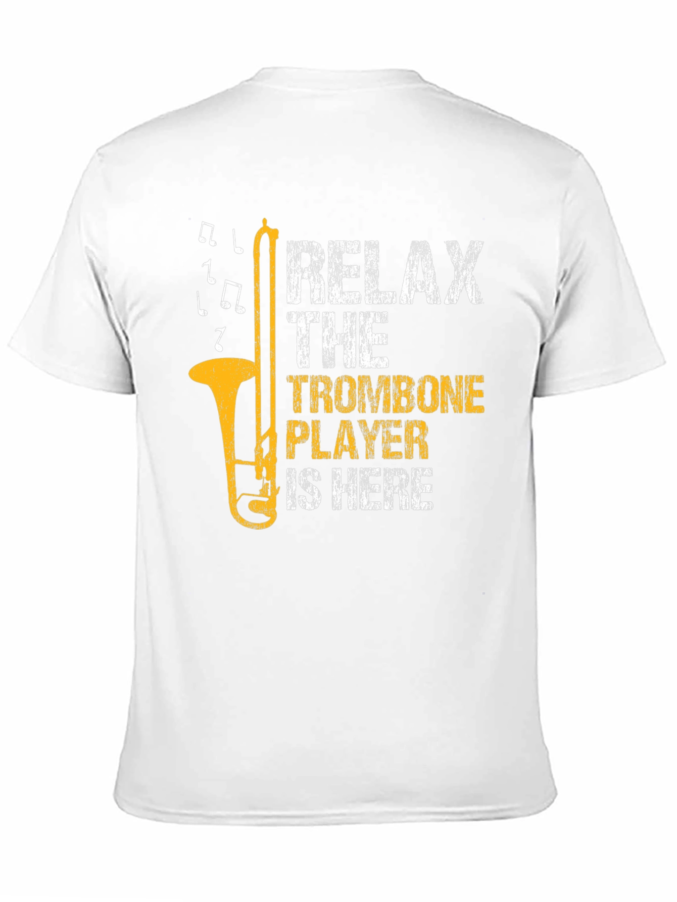 Black Relax Trombone Player T-Shirt view 11