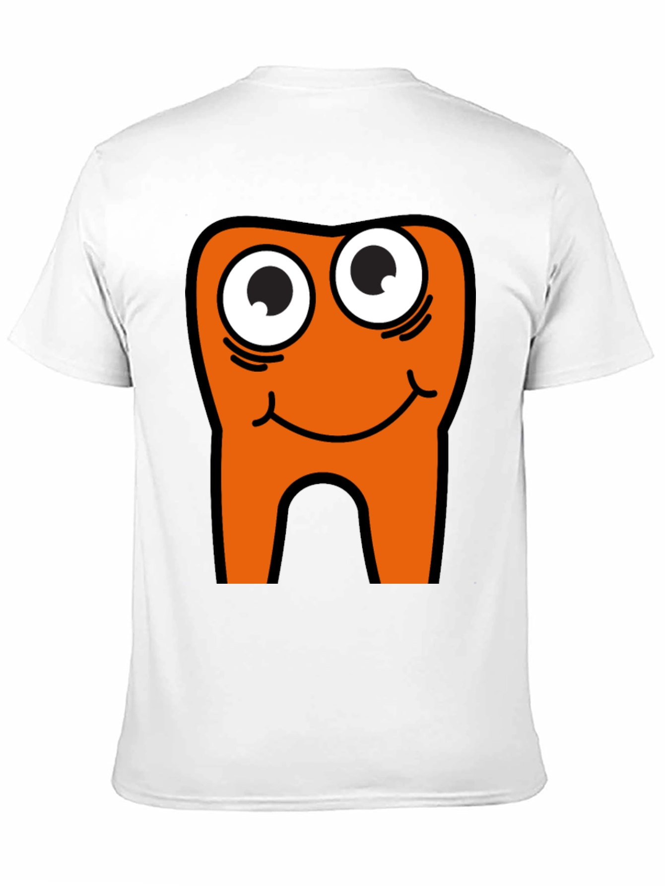 Black Funny Tooth Graphic Tee - Black Cotton Casual T-Shirt view 11