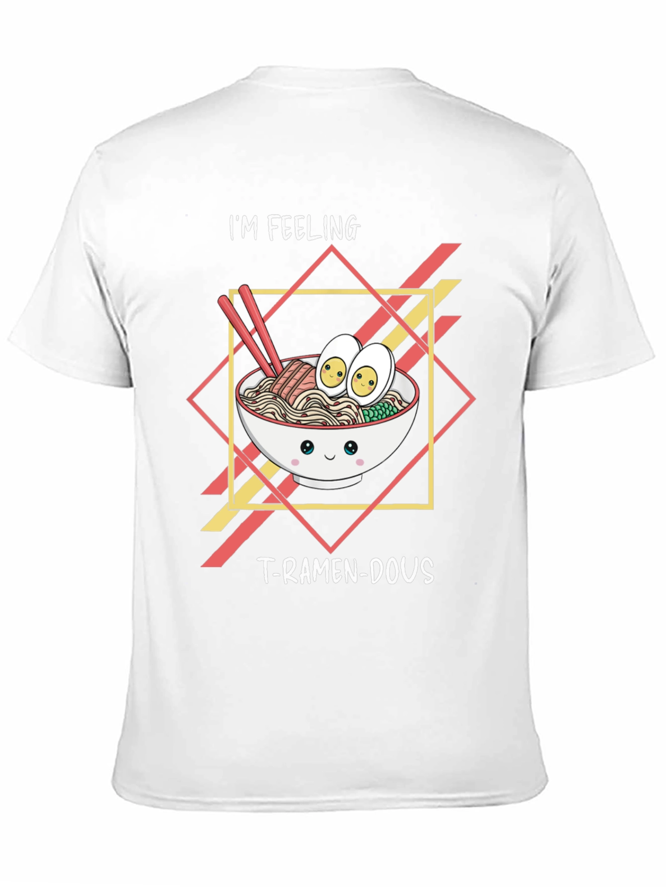 Black I'm Feeling T-Ramen-Dous Black T-Shirt view 11