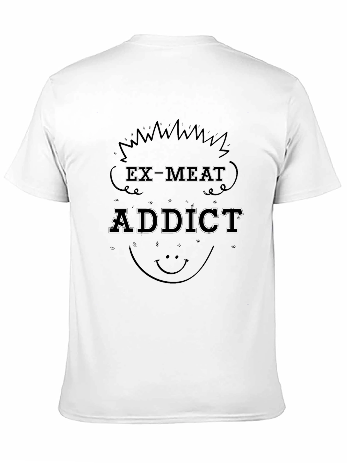 Black Ex-Meat Addict Graphic Tee - Black view 11