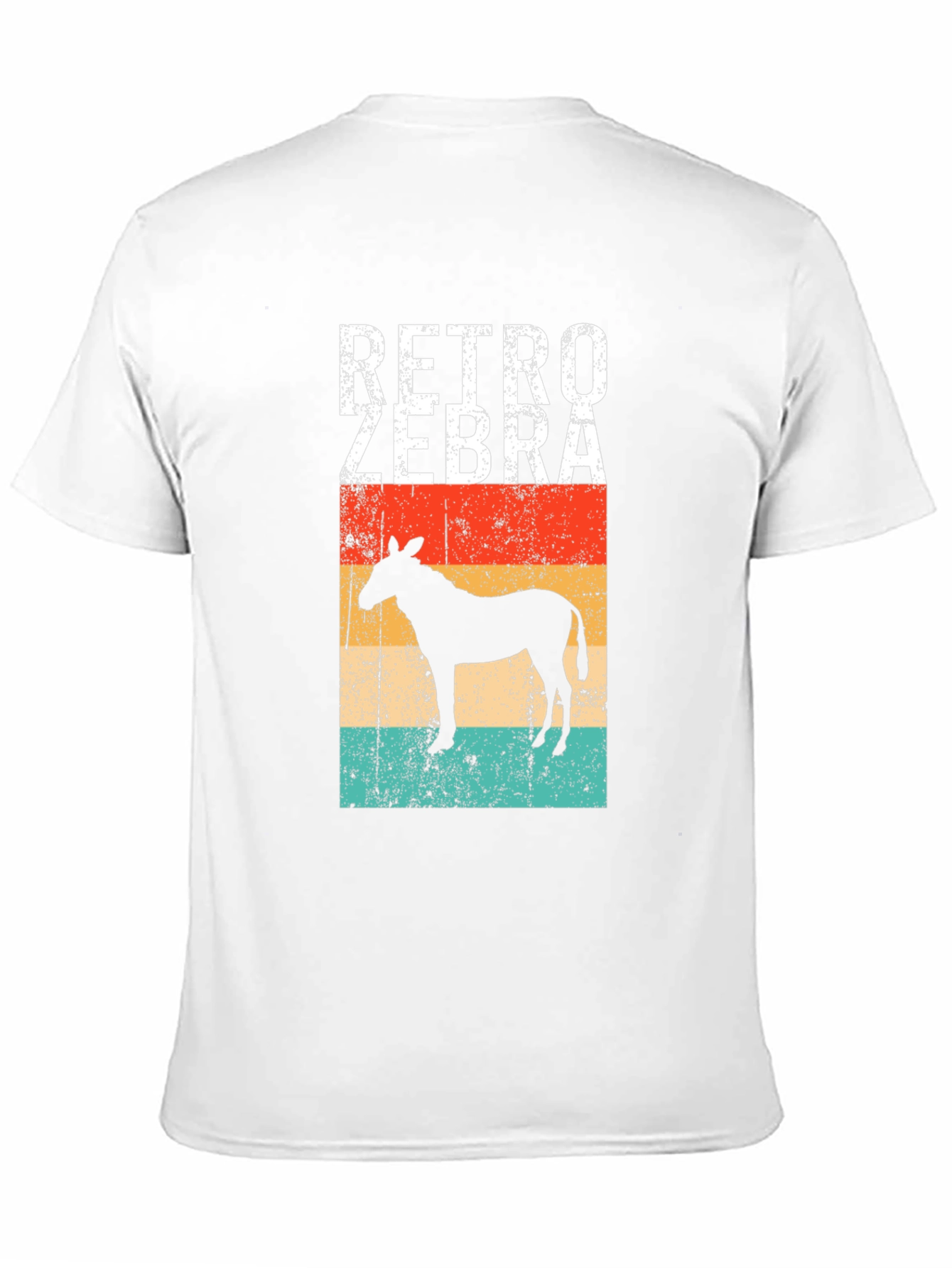 Black Retro Zebra Graphic Tee - Vintage Style view 11