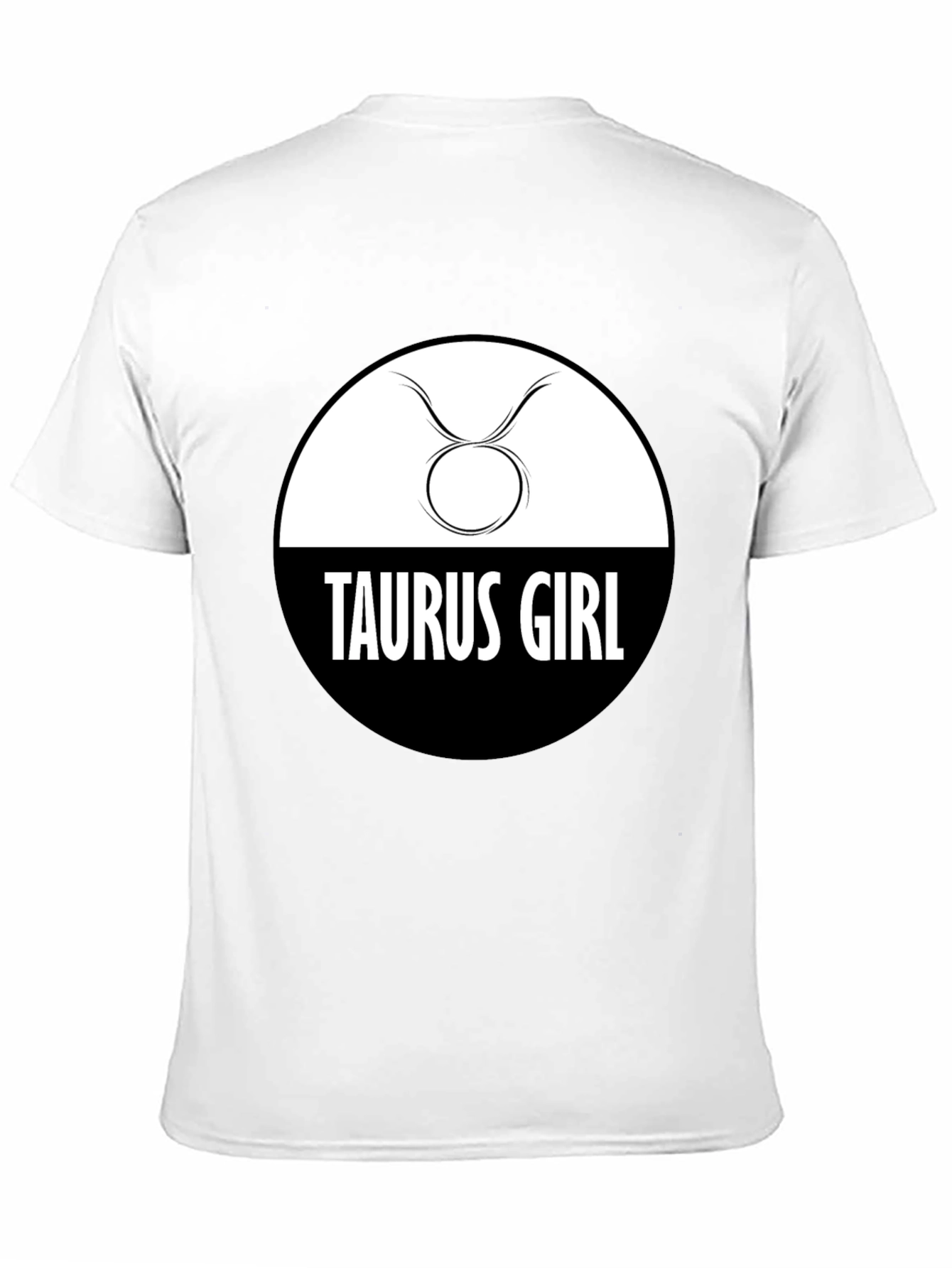 Black Taurus Girl Zodiac Sign Graphic Tee view 11