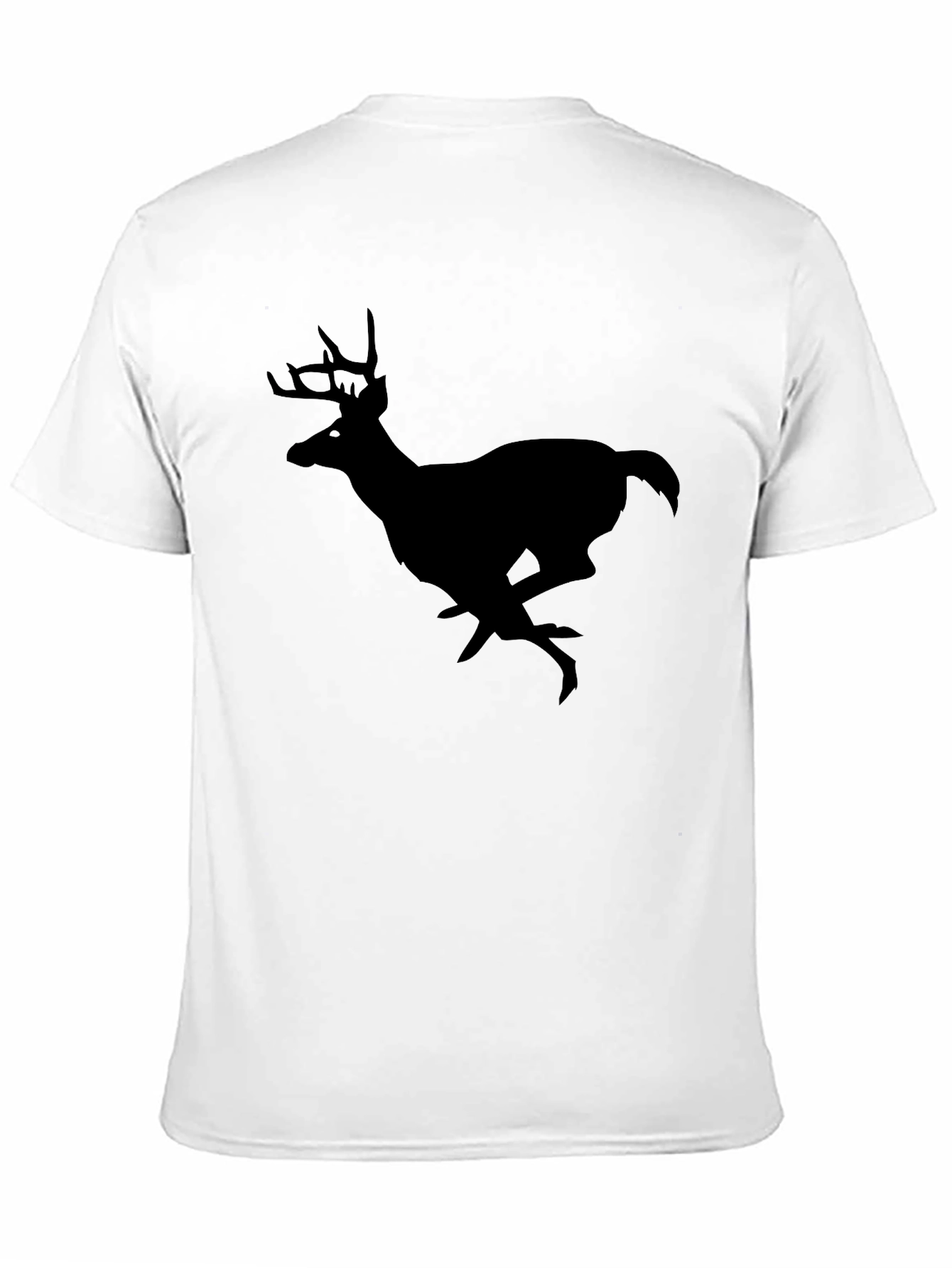 Black Black Deer Silhouette T-Shirt view 11