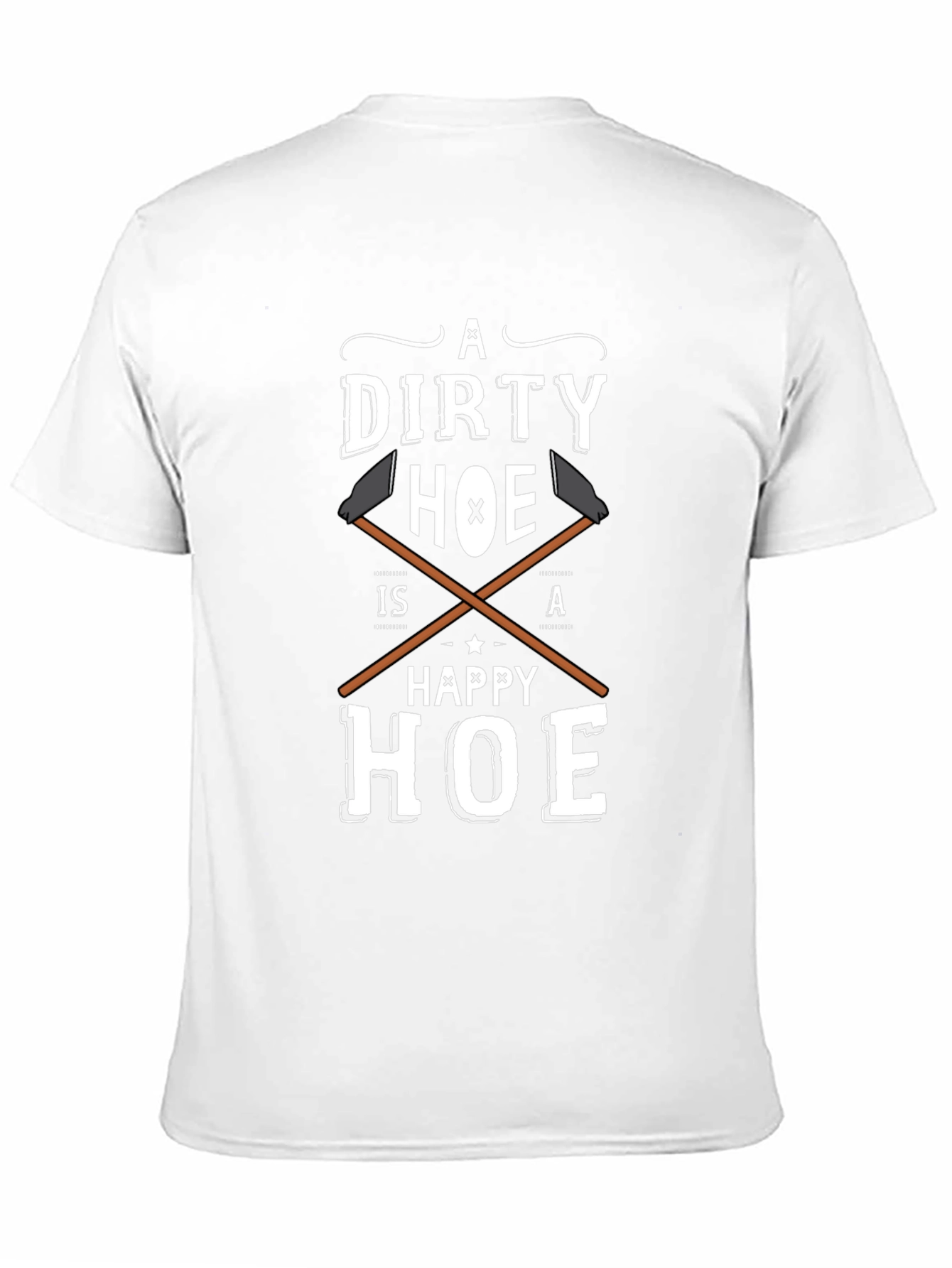 Black Dirty Hoe Happy Hoe Funny Adult Humor T-Shirt view 11
