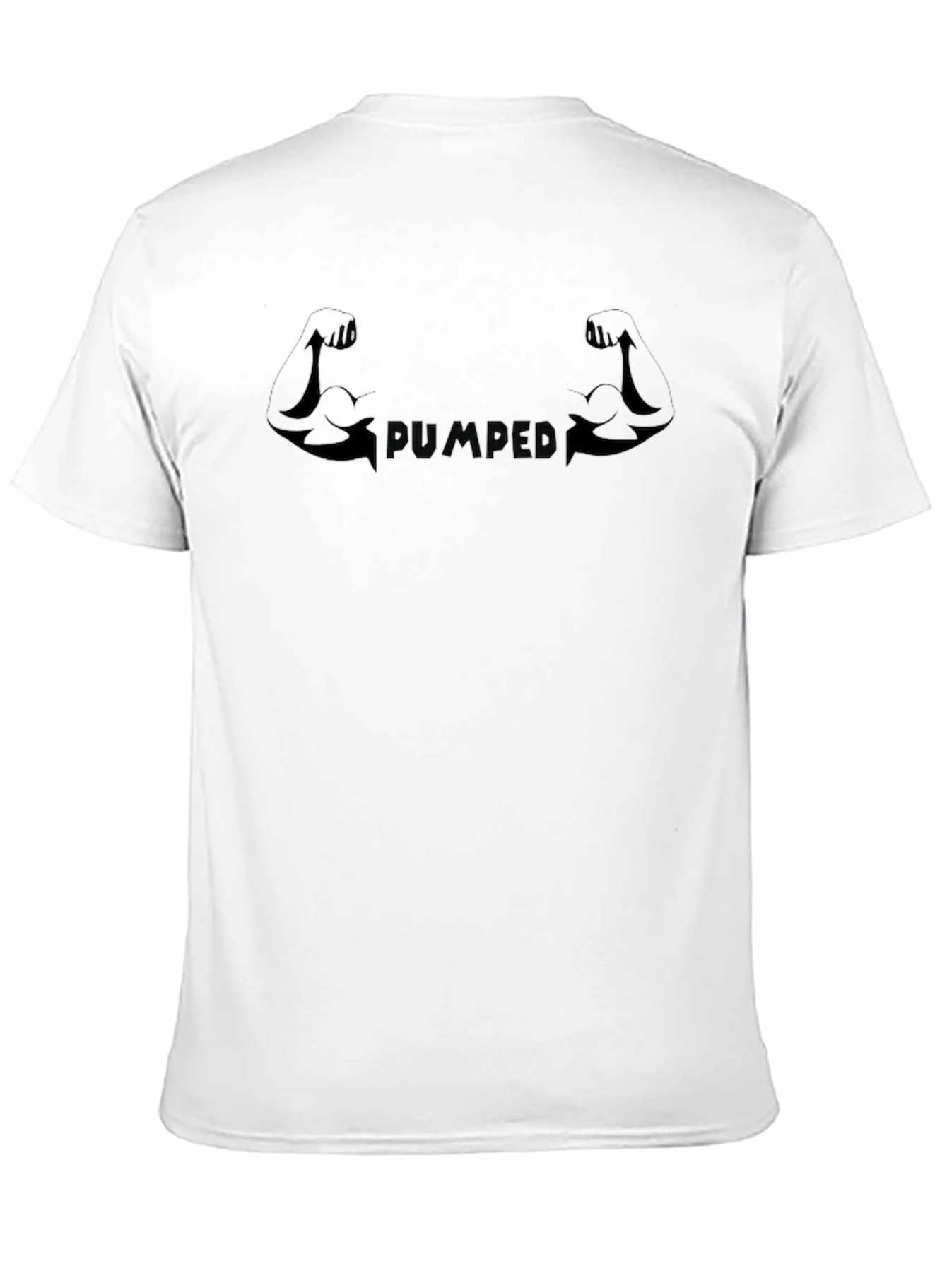 Black Pumped Muscle Graphic Tee - Black view 11