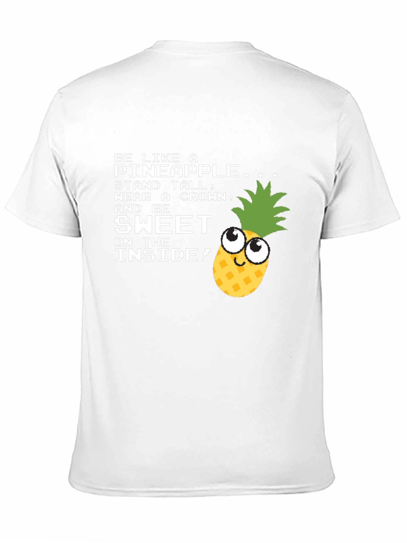 Black Be Like a Pineapple Funny Graphic T-Shirt view 11