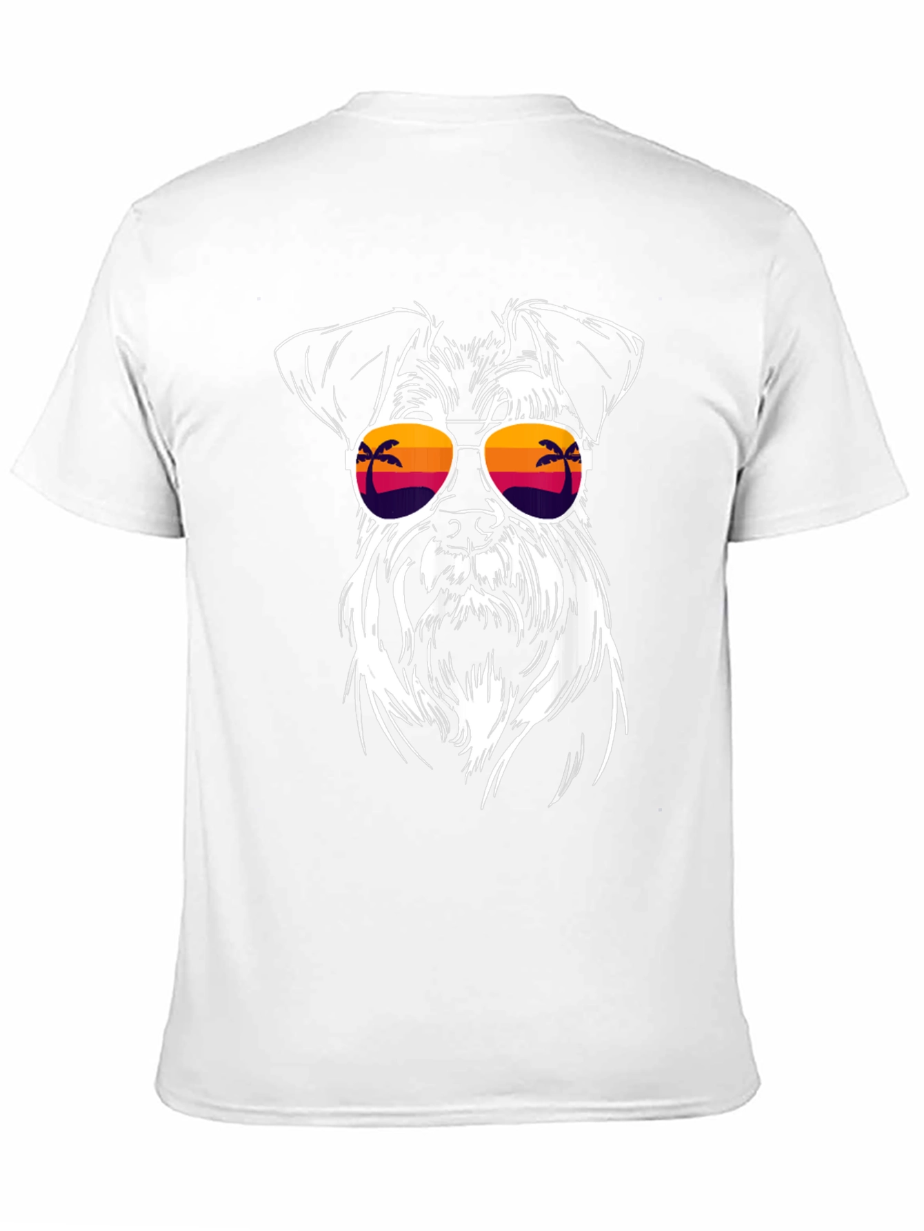 Black Cool Dog with Sunglasses Black T-Shirt view 11