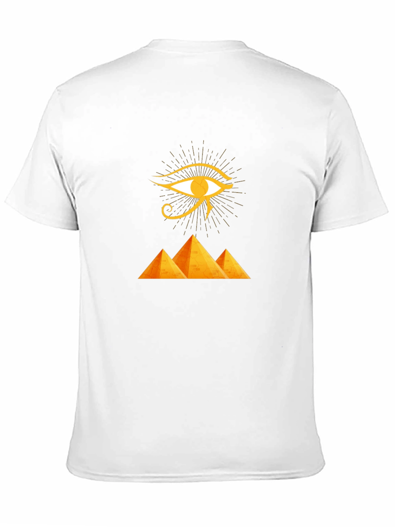 Black Eye of Ra Pyramid Black T-Shirt view 11
