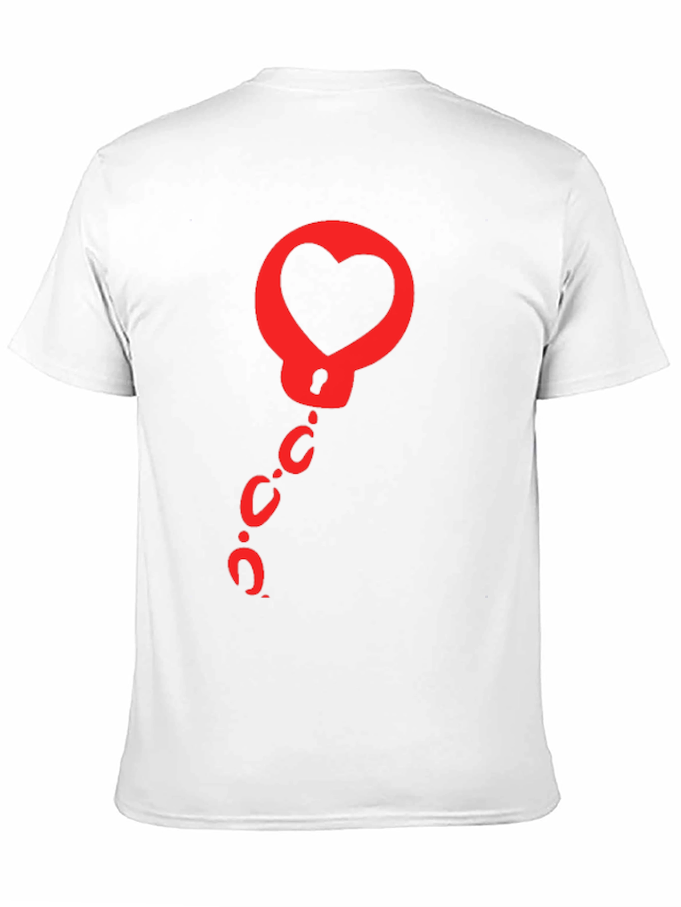 Black Heart Handcuffs Graphic Tee - Black view 11