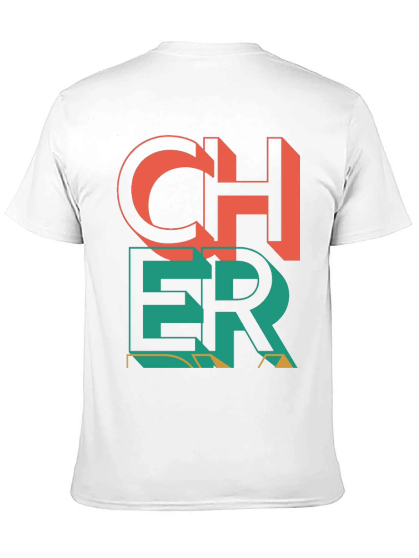 Black Cheer Graphic Print Crew Neck T-Shirt view 11